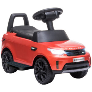 Macchina per bambini con licenza land rover 6v, funzionamento elettrico e a spinta, velocità 3km/h, rosso - 