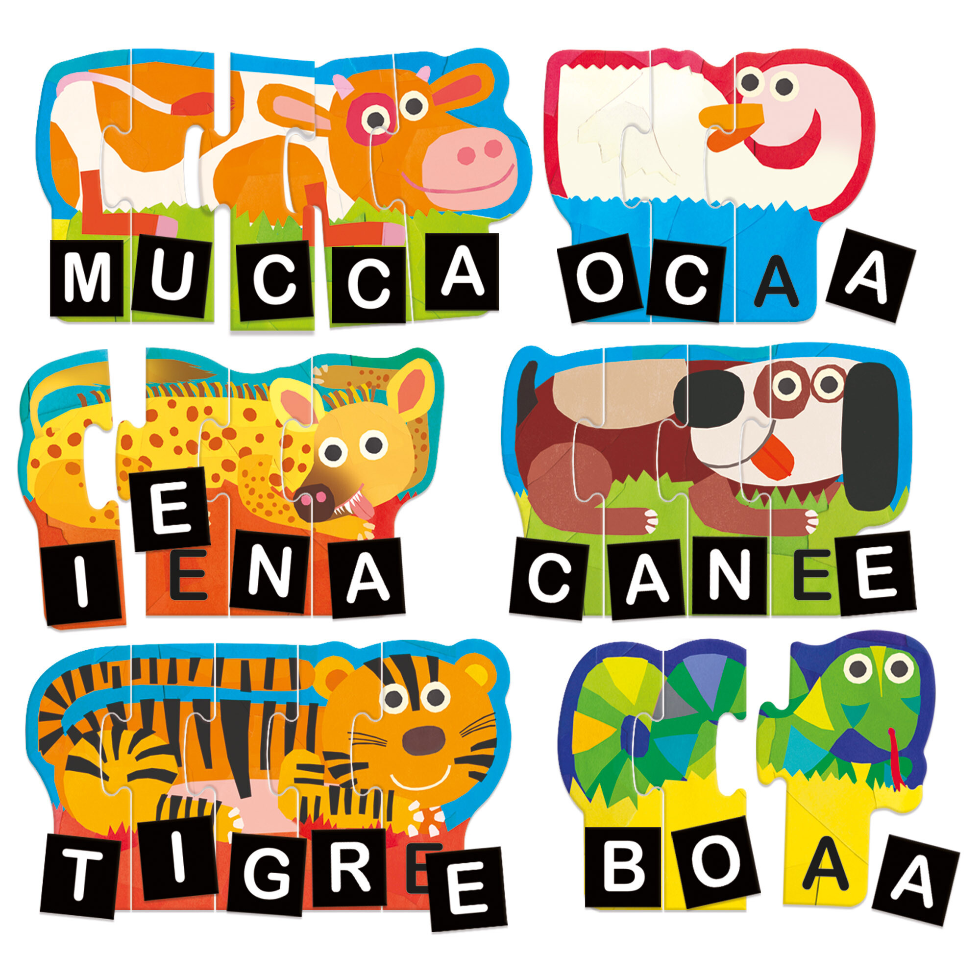 Parole e lettere - impara a leggere e scrivere con gli animali - HEADU