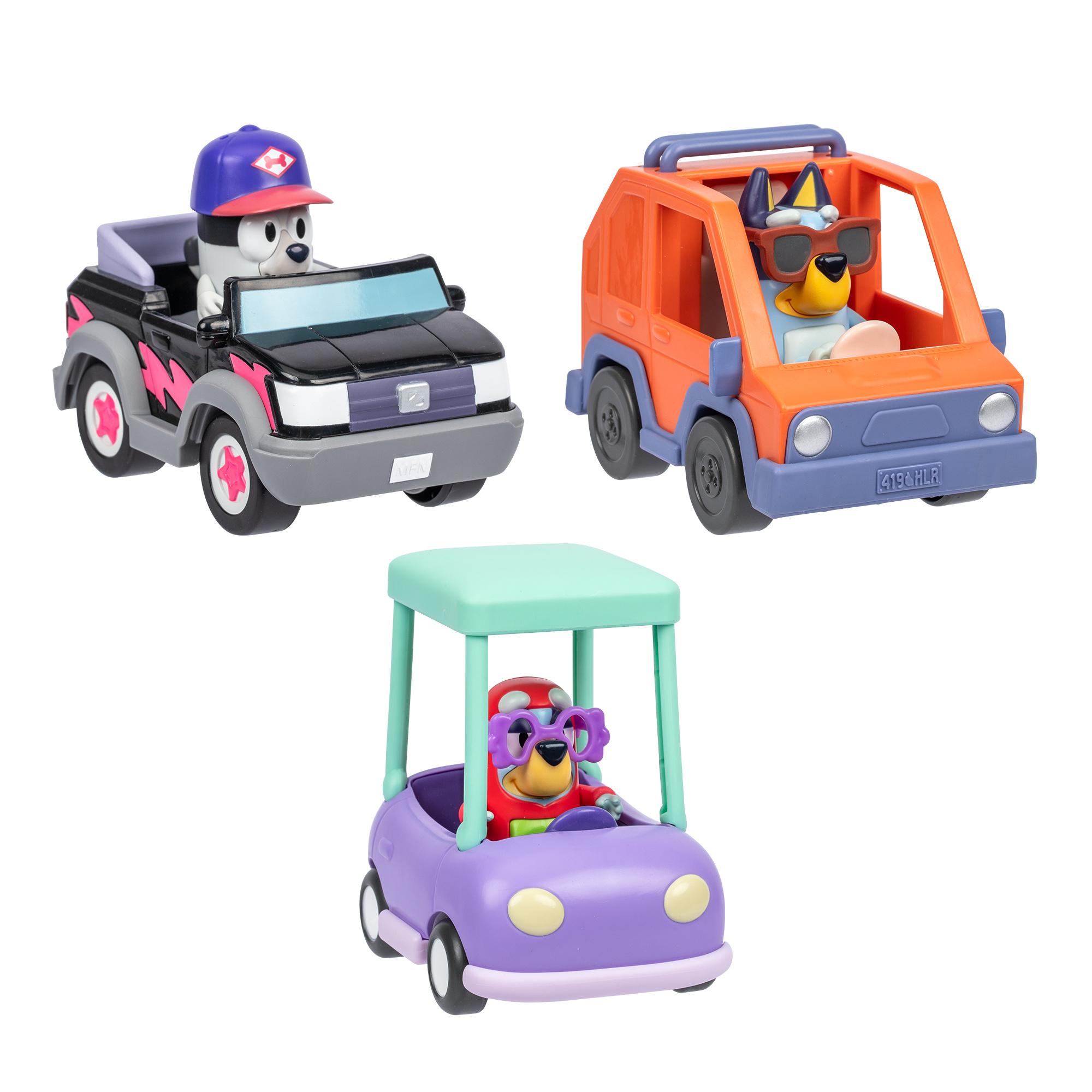 Bluey mini veicolo con personaggio assortito - BLUEY