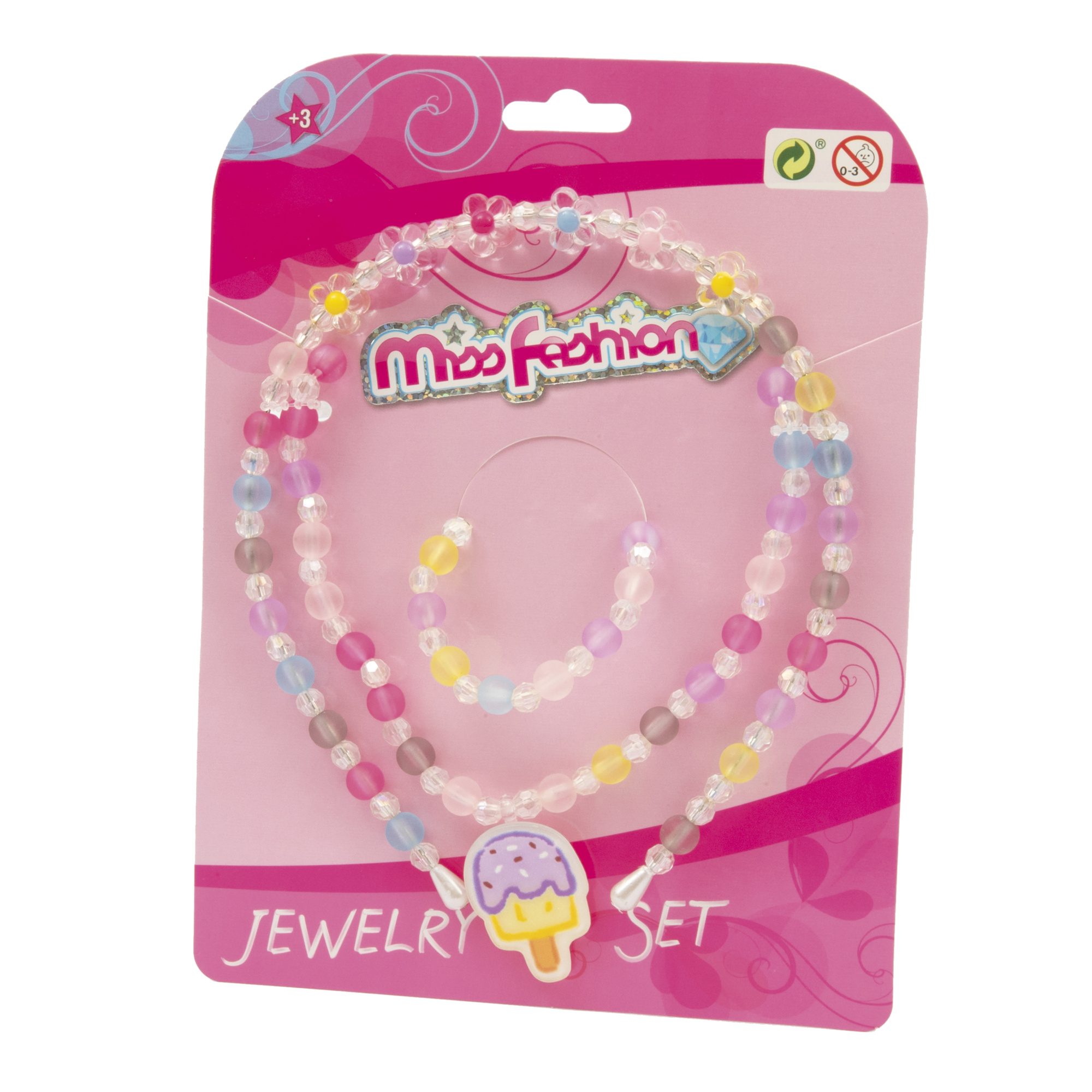 Set gioielli cerchietto, collana e braccialetto – colorato e fashion - MISS FASHION