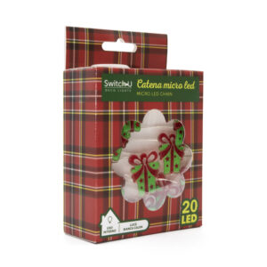 Luci di natale microled - catena luminosa per decorazioni natalizie - 230 cm - IBS