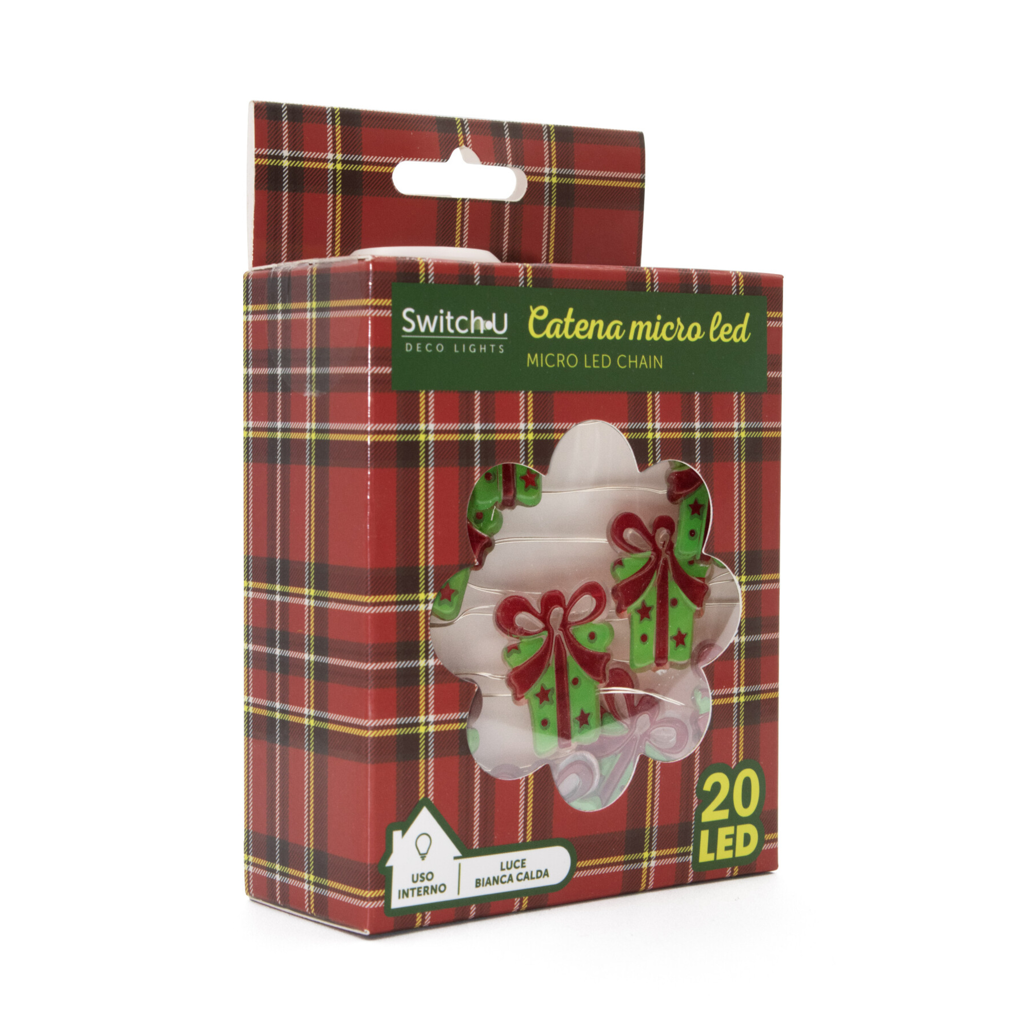 Luci di natale microled - catena luminosa per decorazioni natalizie - 230 cm - IBS