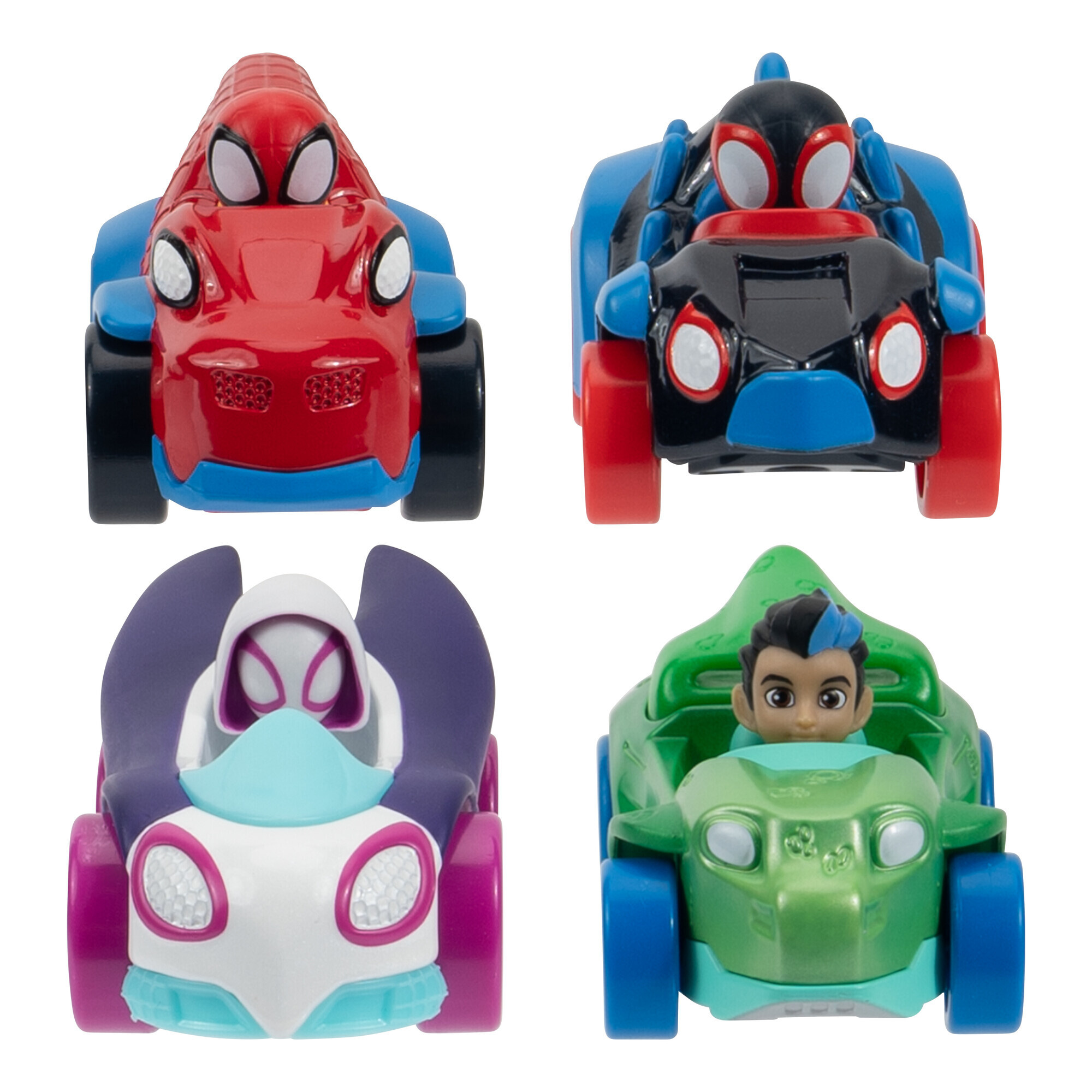 Confezione 4 veicoli dino die-cast metal spidey – marvel - SPIDEY, MARVEL