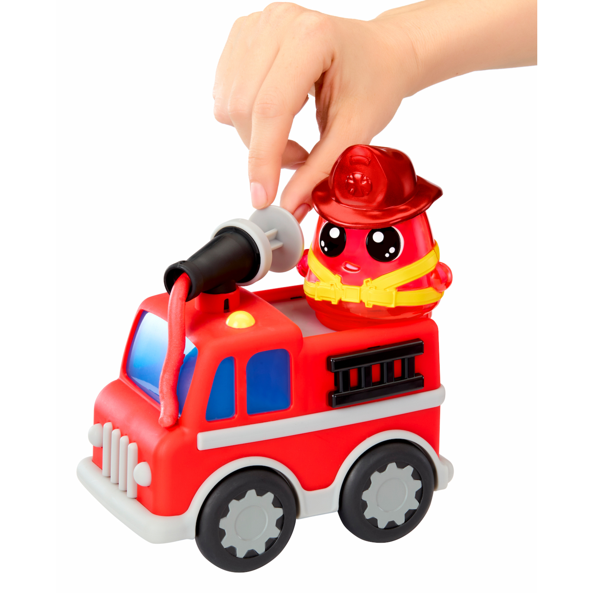 Dohkins fire truck & firefighter - l'impasto non si asciuga mai, senza glutine, per collezionisti e bambini - età 3 anni+ - DOHKINS
