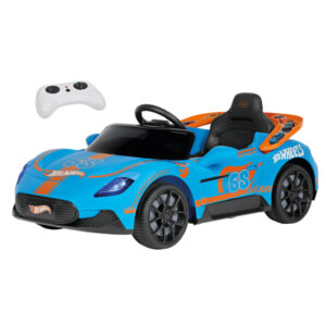 Macchina hot wheels radiocomandata auto elettrica 12v con radiocomando e luci led - Hot Wheels, Peg Perego