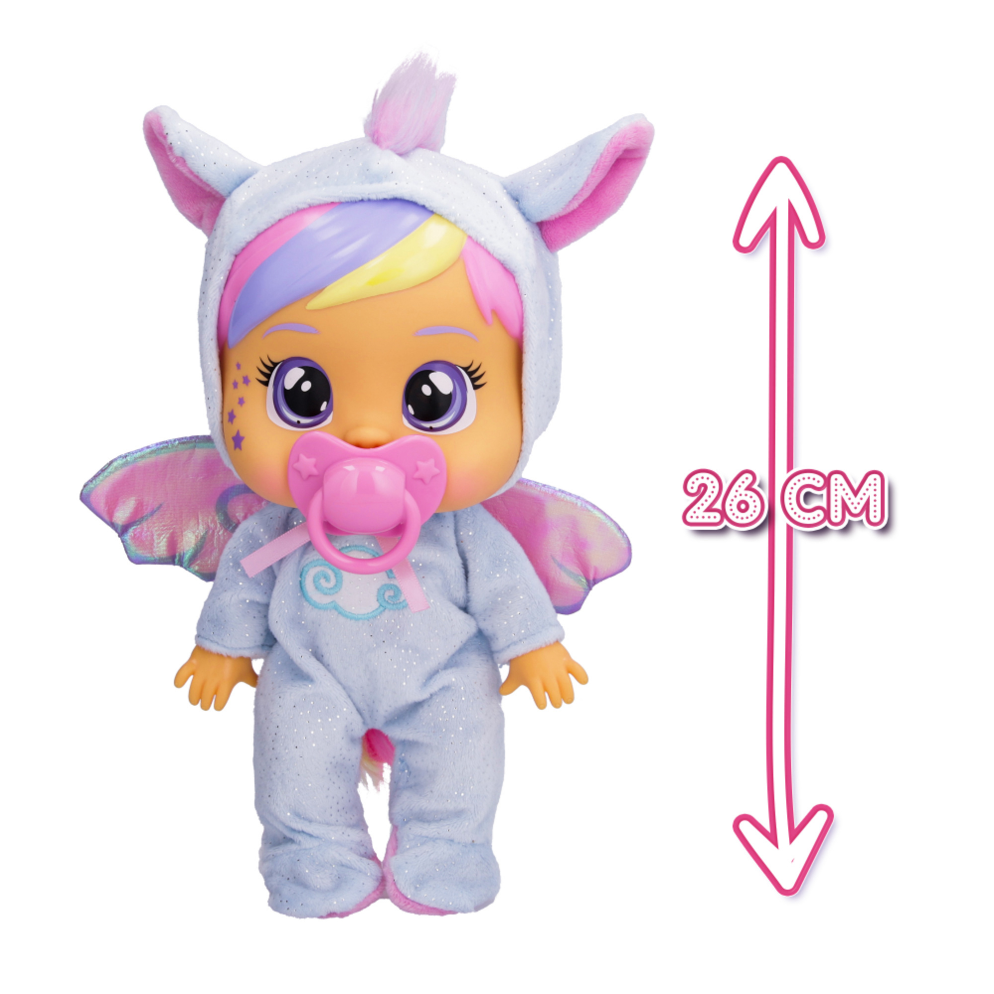 Cry babies loving care dreamy, jenna e hannah, bambola singola assortita con 3 accessori ciascuna, piangono lacrime vere - CRY BABIES