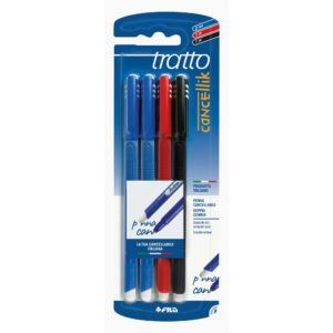 Tratto cancellik - penna cancellabile conf. 4 pz - colori assortiti - GIOTTO