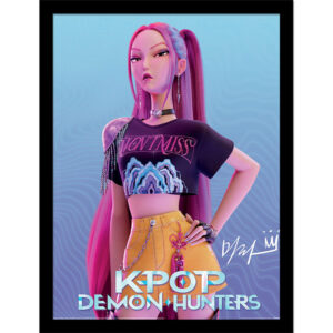 Quadro kpop demon hunters mira – stampa originale - K-POP DEMON HUNTERS