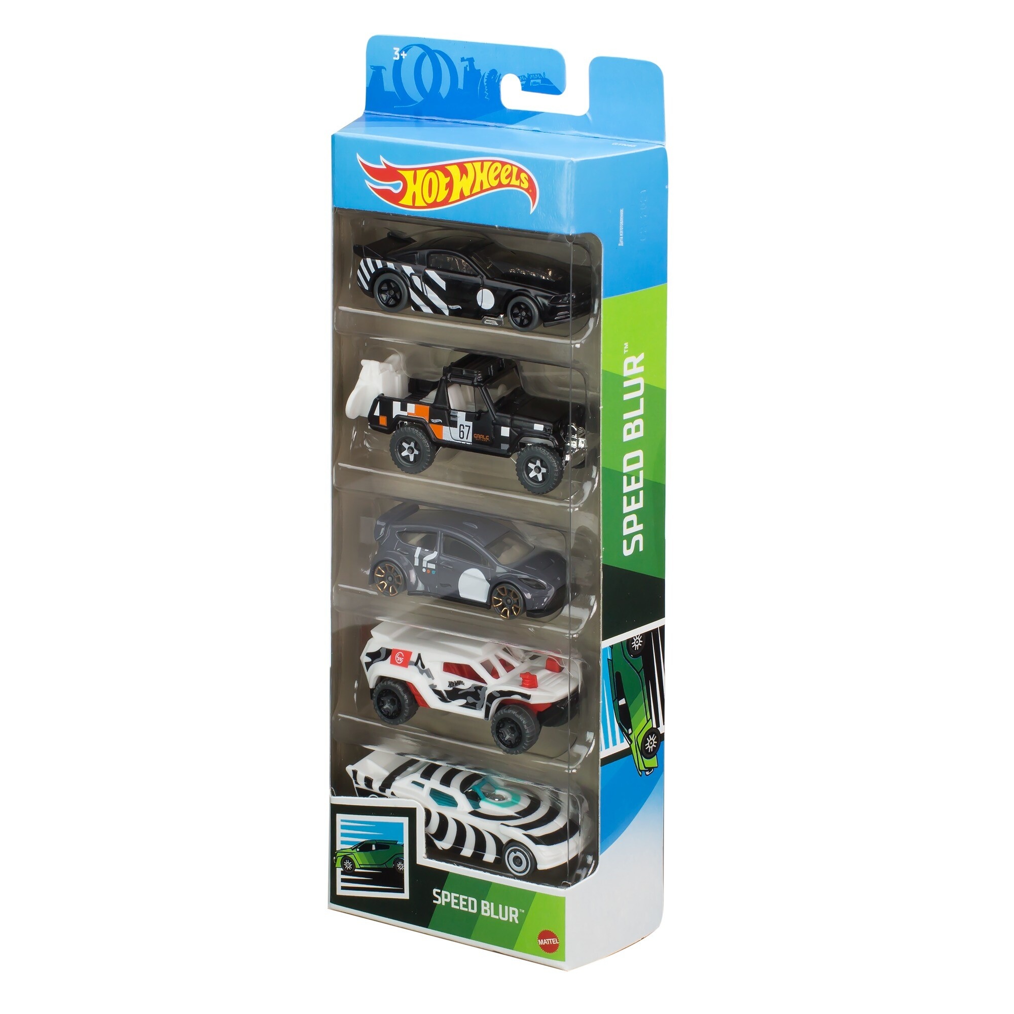 Hot wheels- confezione da 5 macchinine in scala 1:64, veicoli assortiti, 3+anni - Hot Wheels