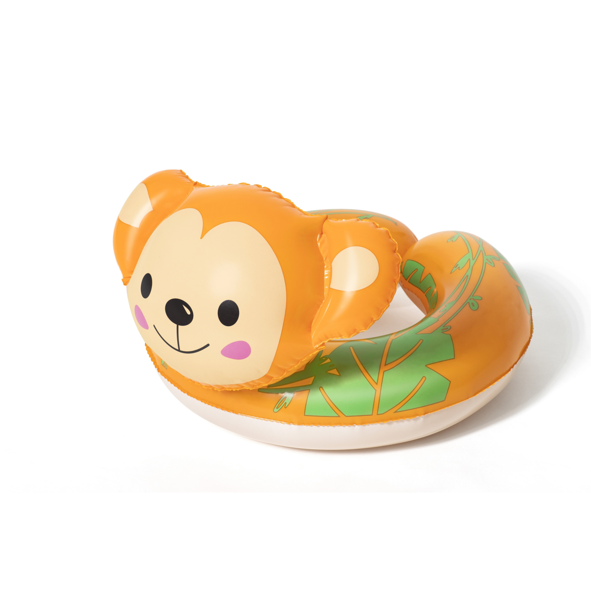 Salvagente con testa animali buffi safari, 3-6 anni, 3 personaggi assortiti: zebra (cm. 57x51), tucano (cm. 57x51), scimmia (cm. 45x51) - Bestway