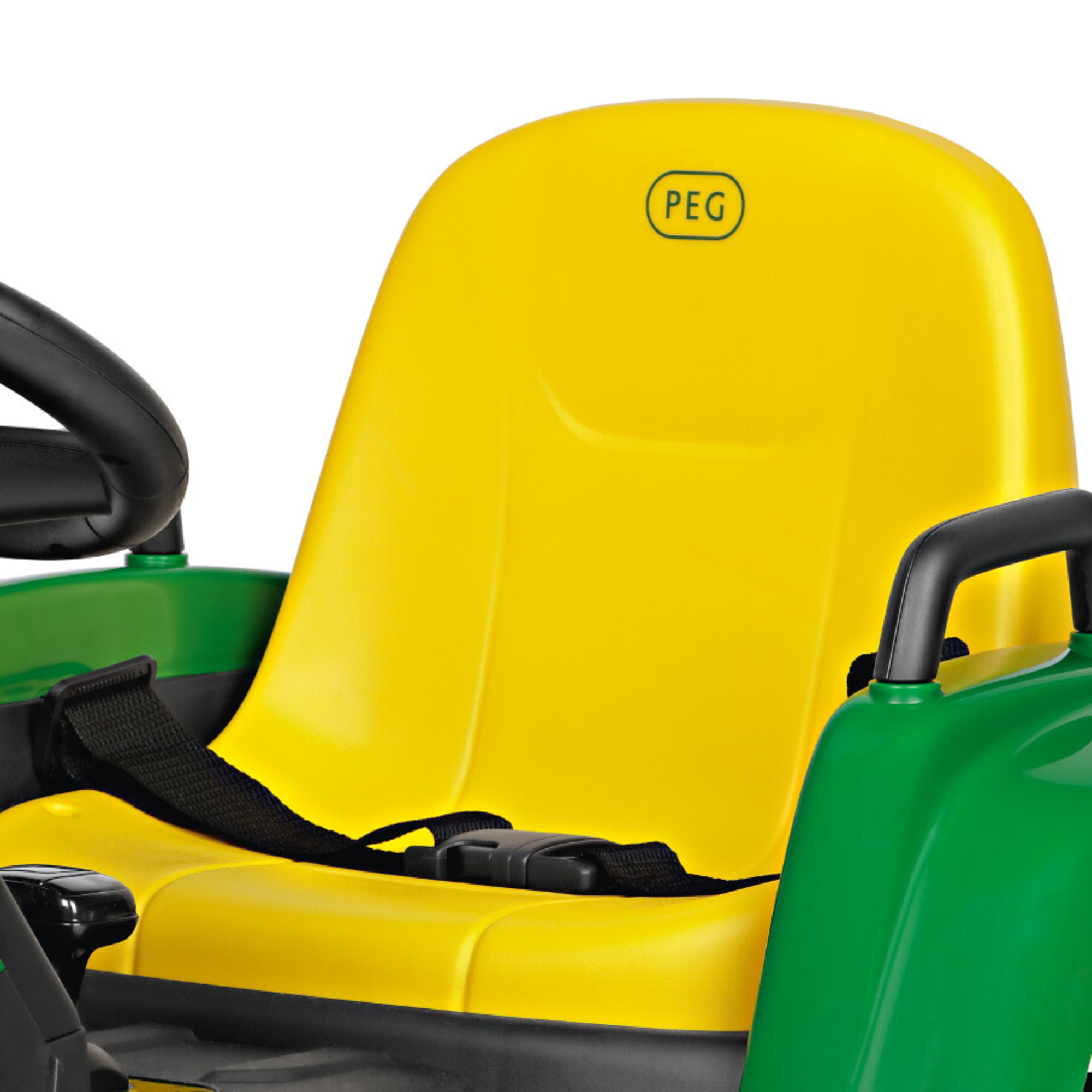 John deere farm power trattore elettrico 12v con rimorchio e radiocomando - Peg Perego