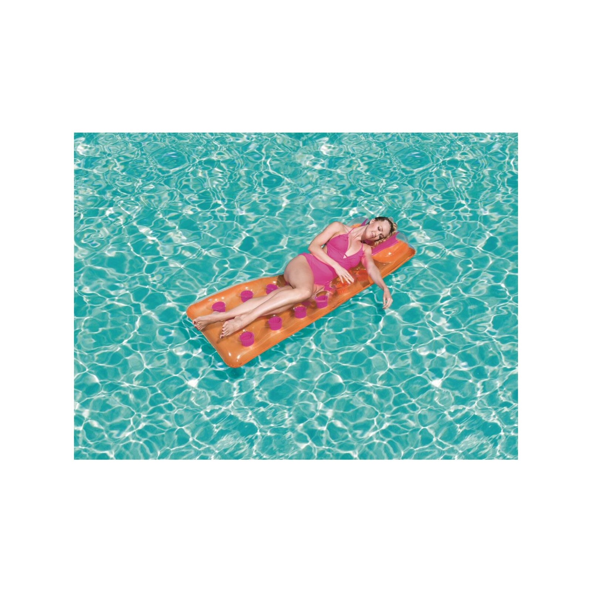 Bestway materassino 18 buchi con cuscino 188x71 cm, 3 colori assortiti - Bestway