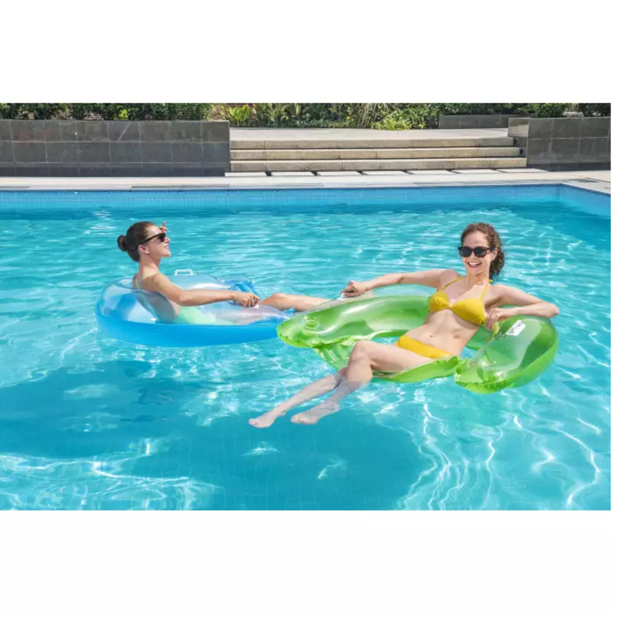 Poltrona sit'n ease, cm. 152x99, due colori assortiti con maniglie e portabicchieri - Bestway