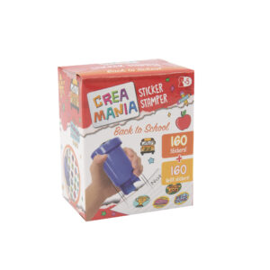 Sticker stamper - timbri assortit colorati per decorare con 320 stickers in 4 temi divertenti - CREA MANIA