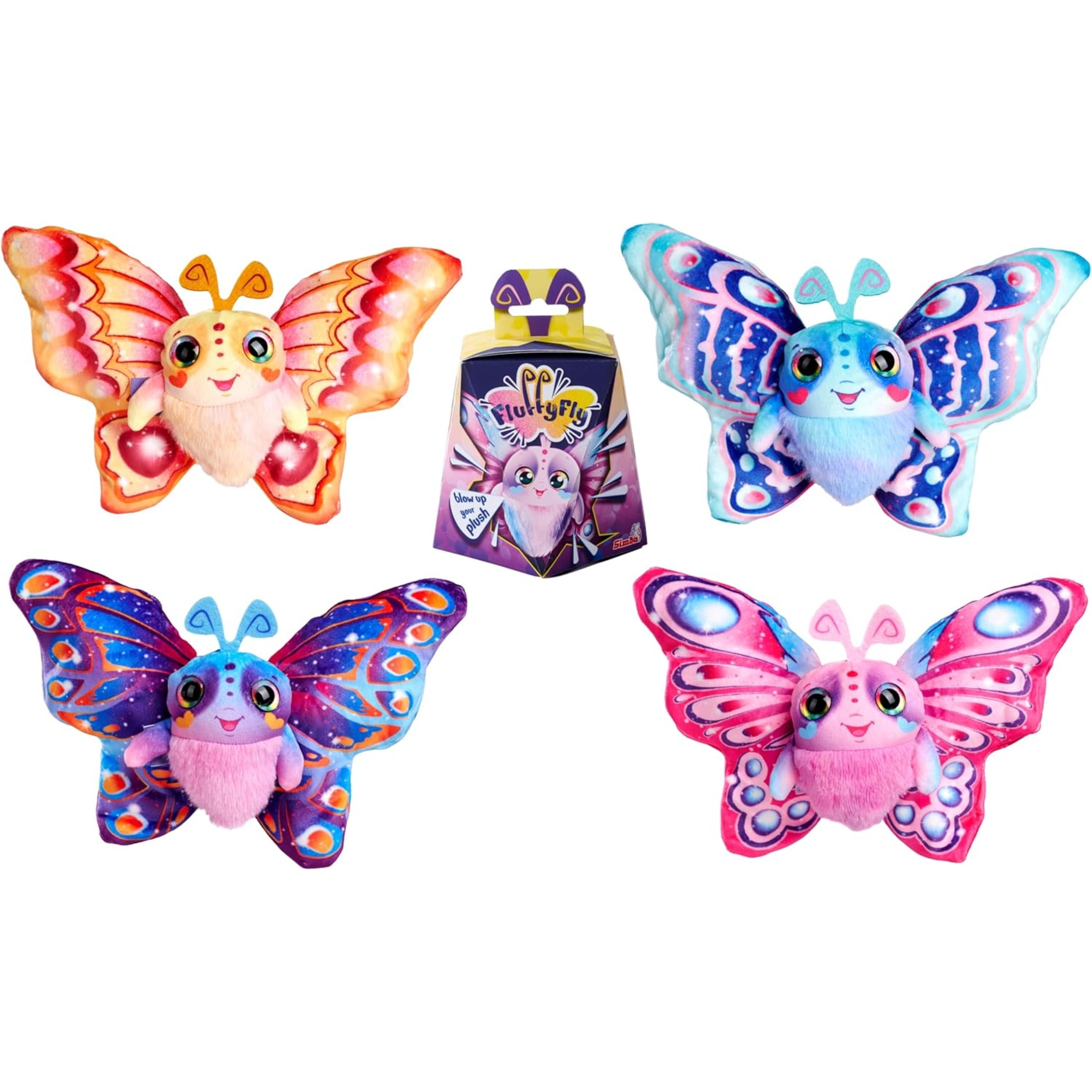 Simba fluffyfly – peluche magico 12 cm con ali 30 cm, assortita in 4 modelli - FLUFFY FLY
