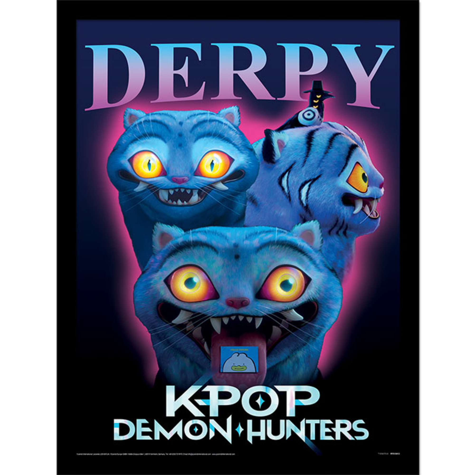 Quadro kpop demon hunters derpy – stampa fan art - K-POP DEMON HUNTERS