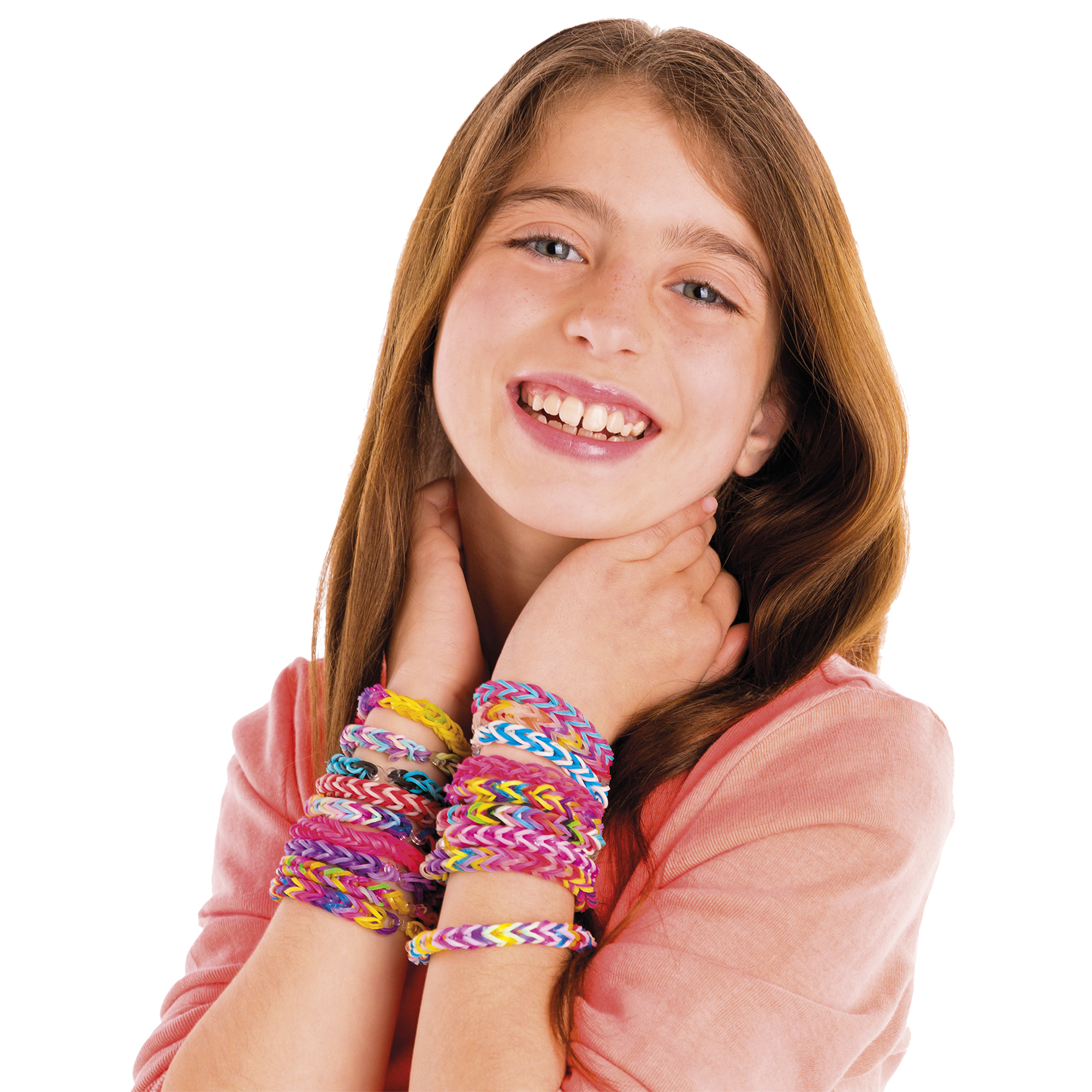 Maxi loom kit braccialetti con 8000 elastici – cofanetto accessoriato portatile - CREA MANIA