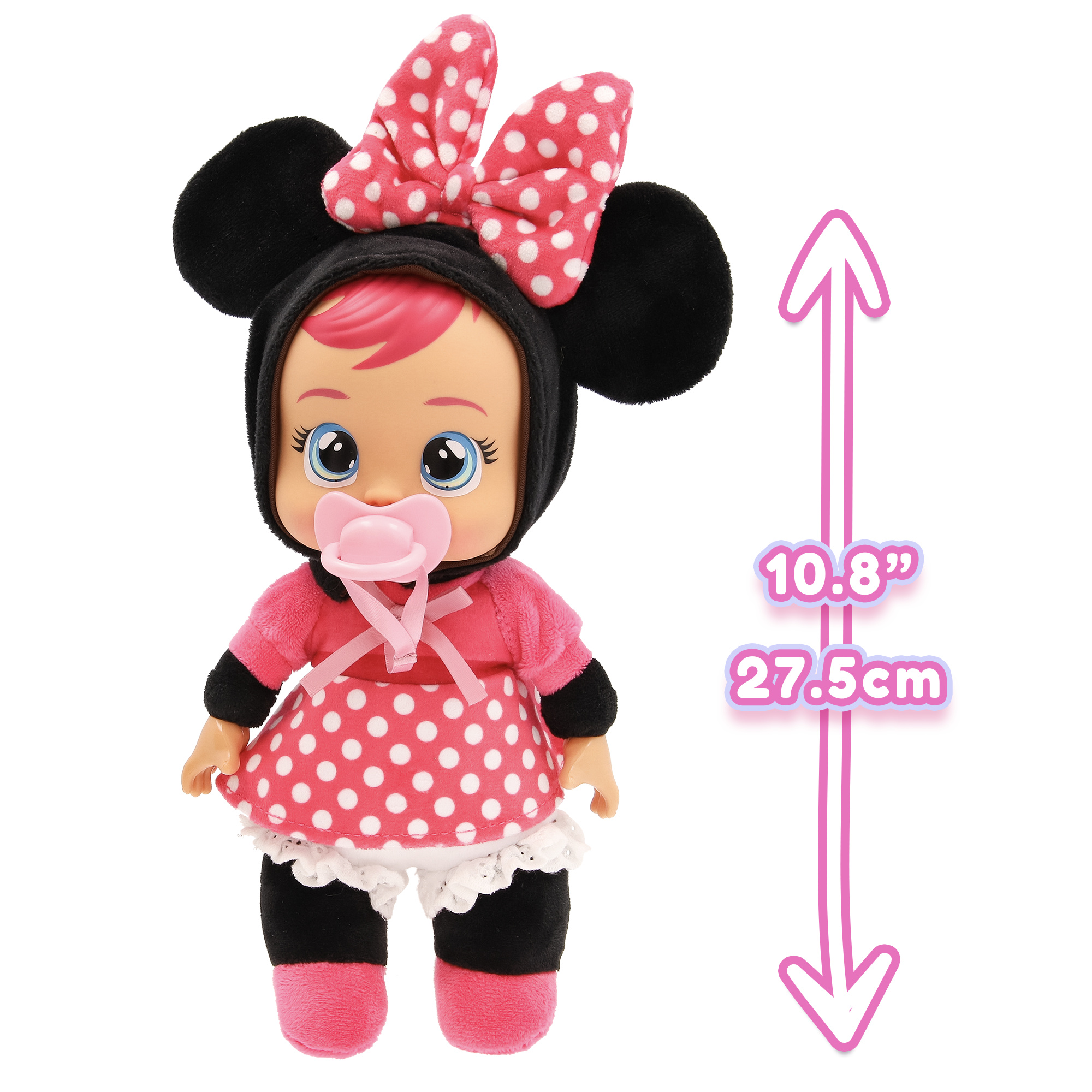 Cry babies tiny cuddles disney w2 - bambole peluche disney da collezionare, 6 diversi personaggi - assortita - CRY BABIES