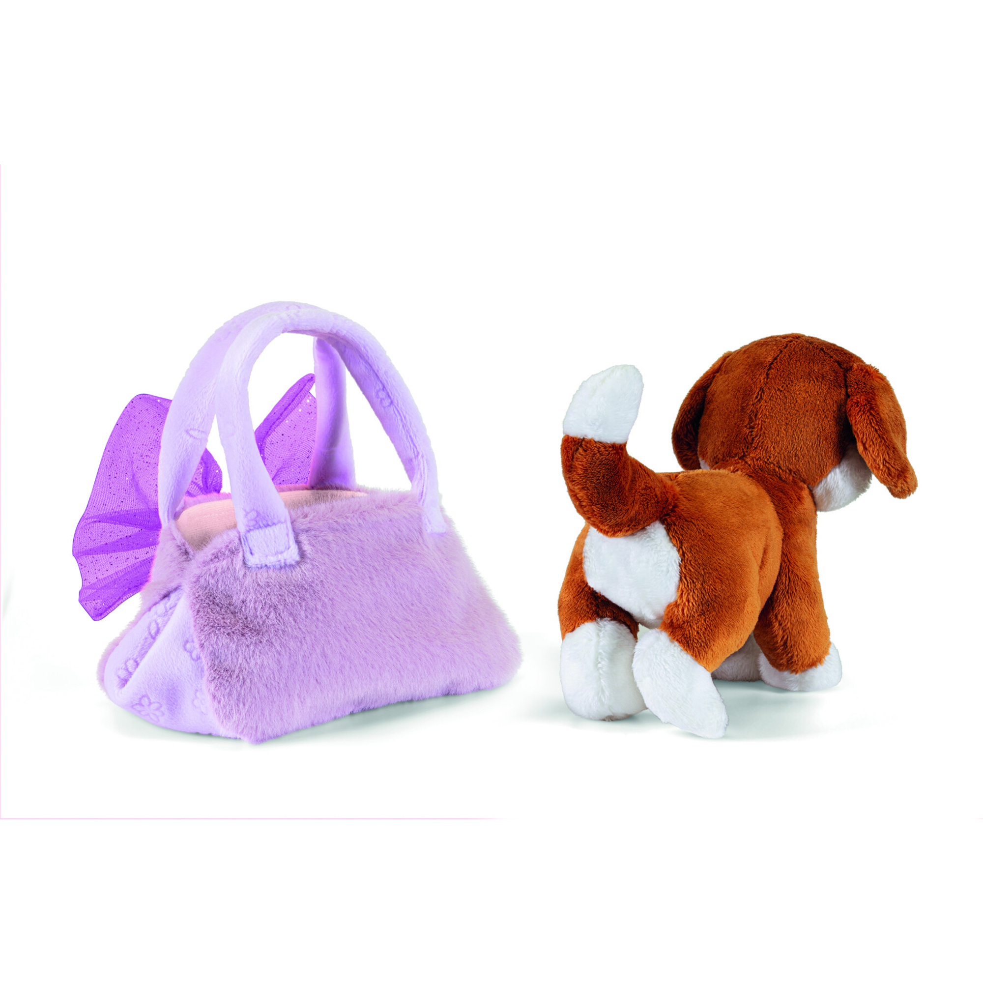 Peluche cane in borsa con fiocco - Trudi