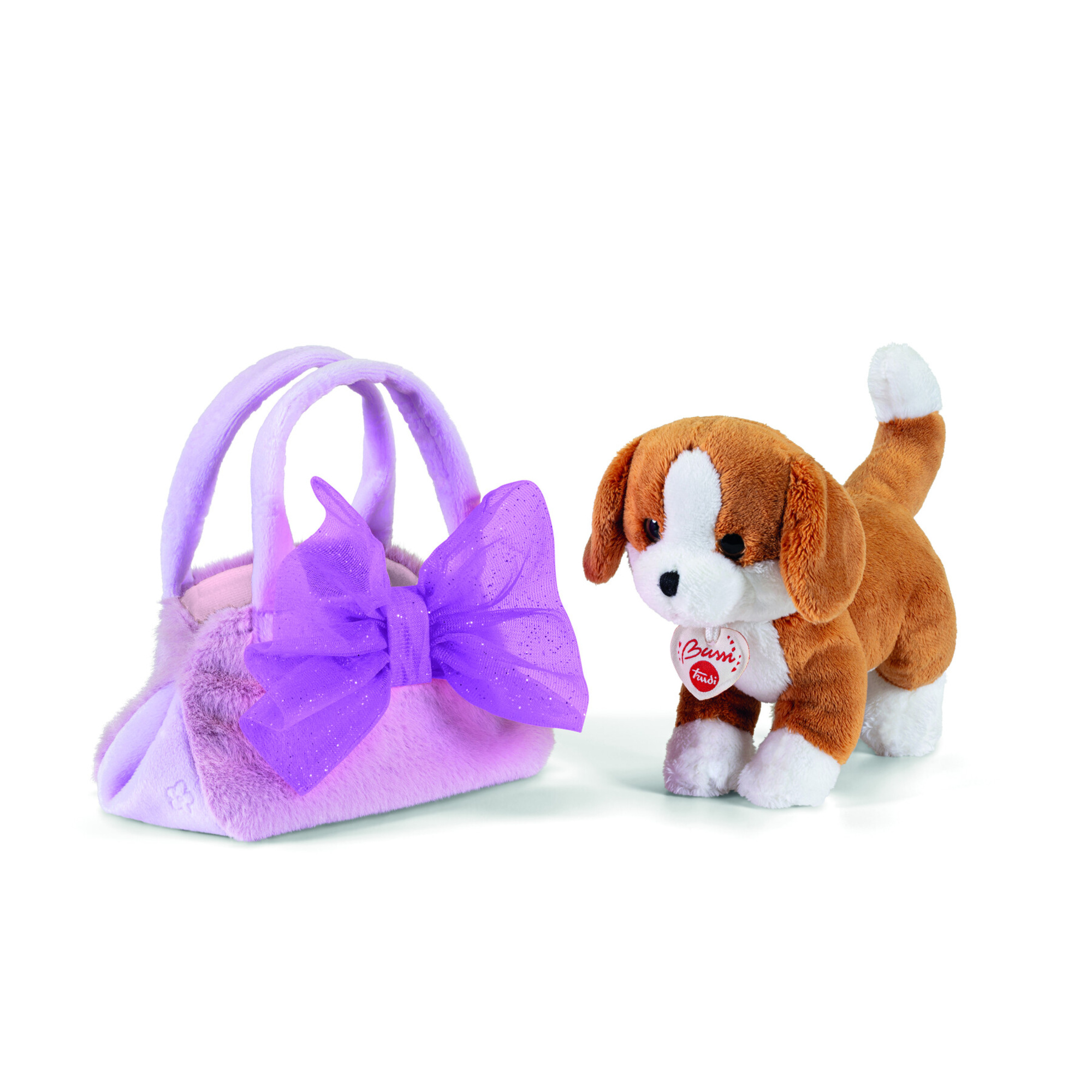 Peluche cane in borsa con fiocco - Trudi