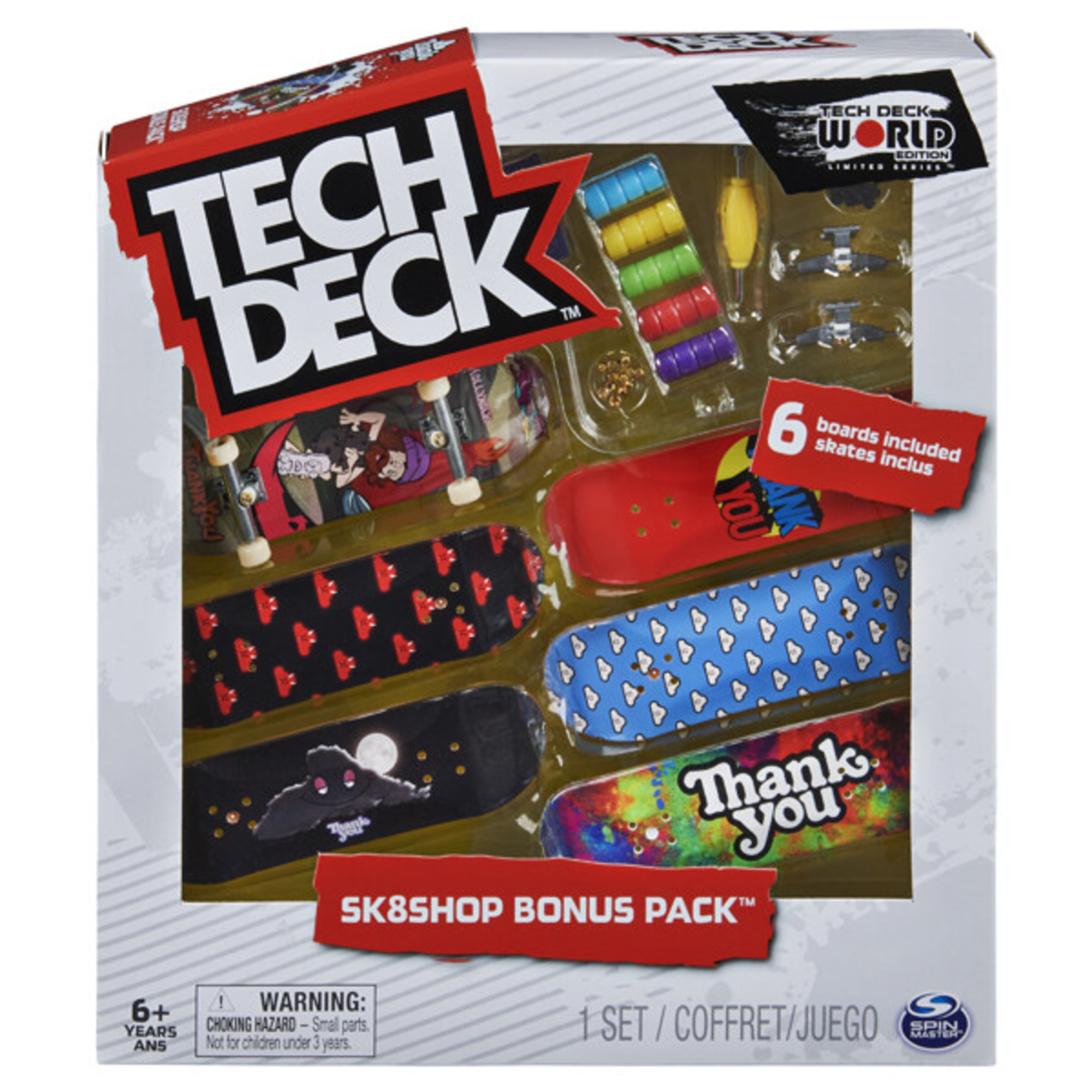 Tech deck confezione premium da 6 mini skate, assortiti e originali - TECH DECK