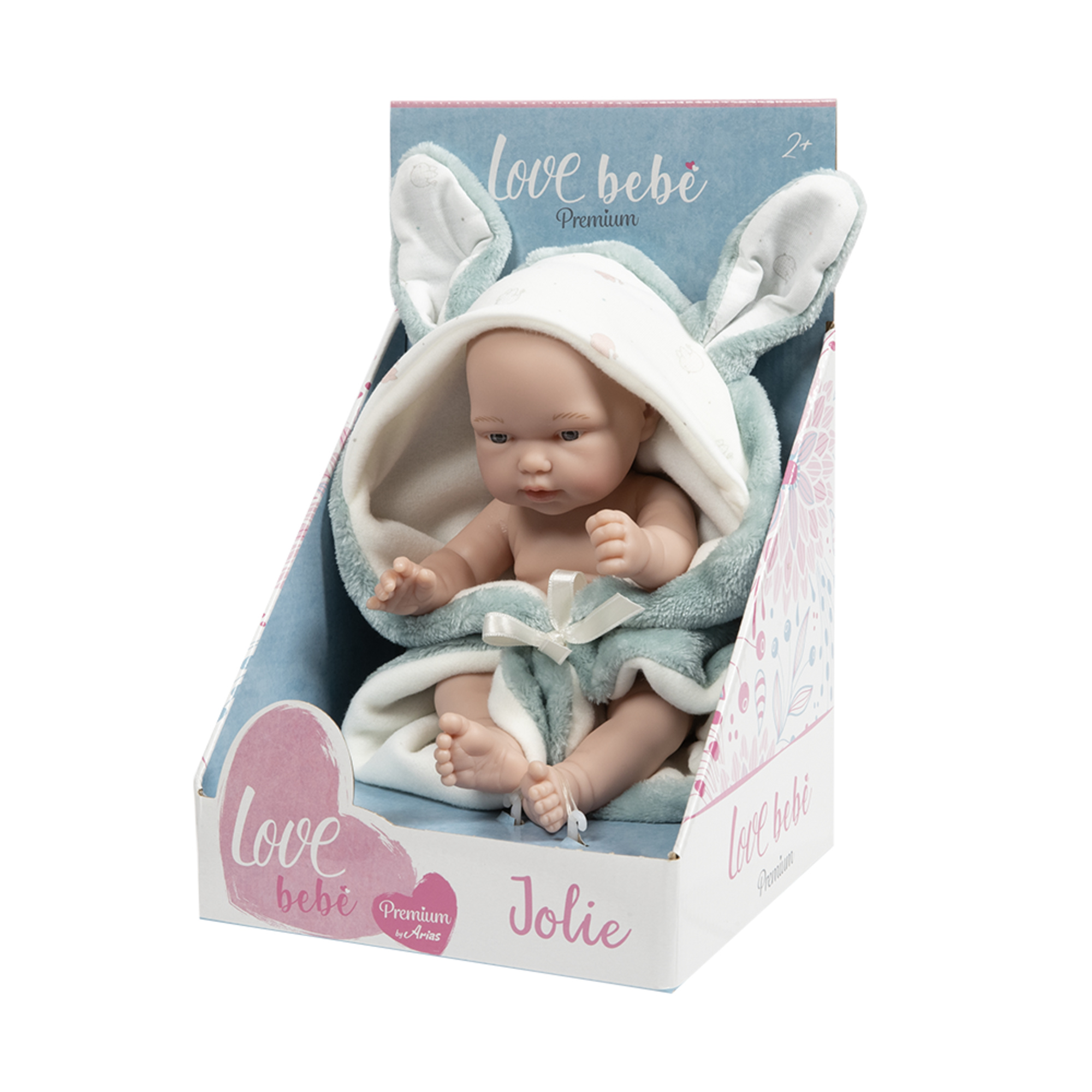 Bambola jolie - turchese - 26cm - LOVE BEBÈ