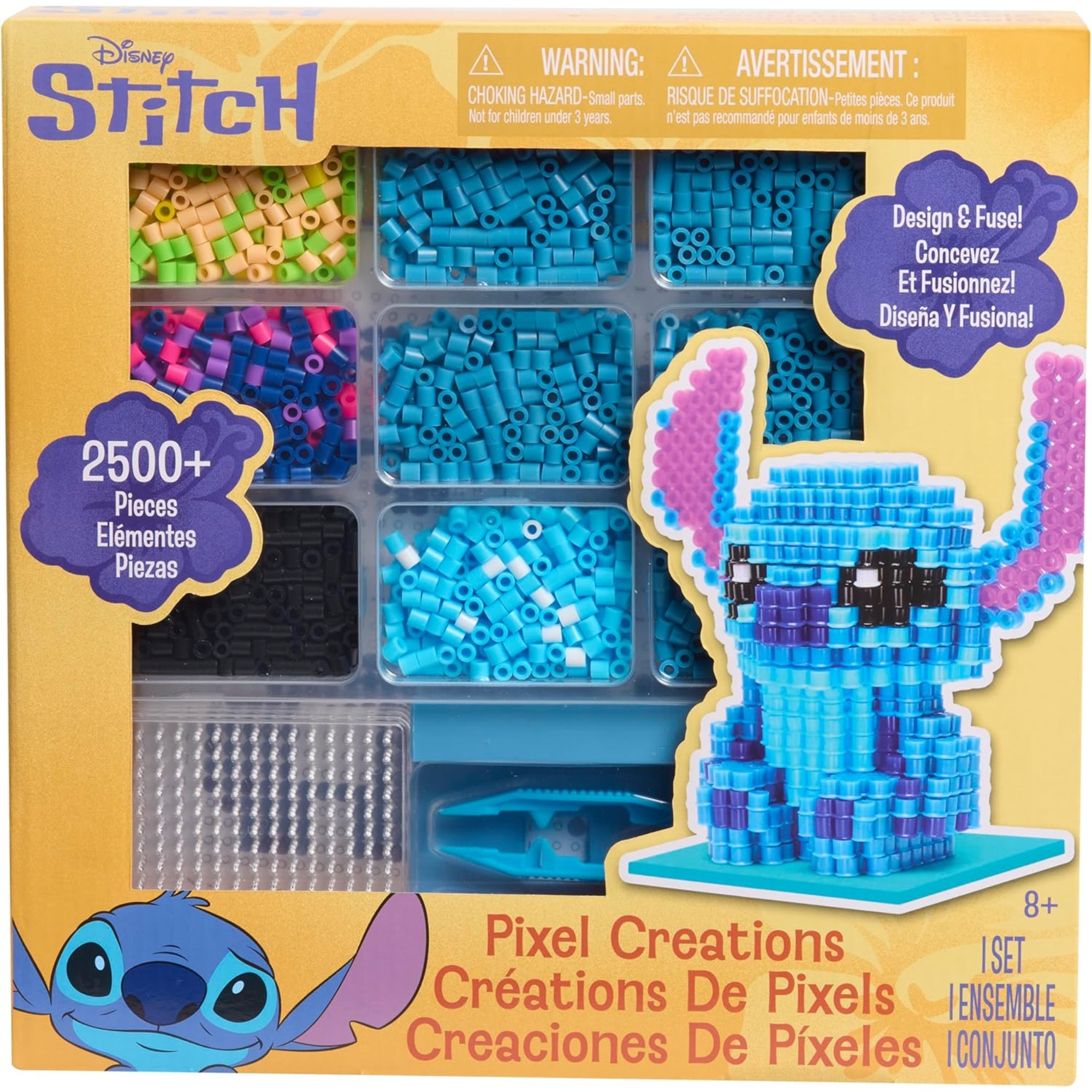 Set creativo pixel beads stitch 2500 perline – disney - Disney Stitch