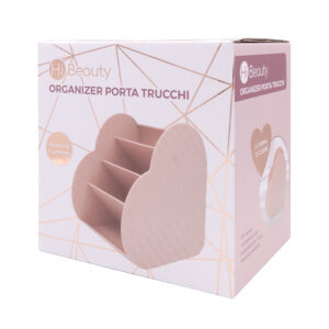 Organizer portatrucchi 4 scomparti – forma cuore, capiente e versatile - IBS