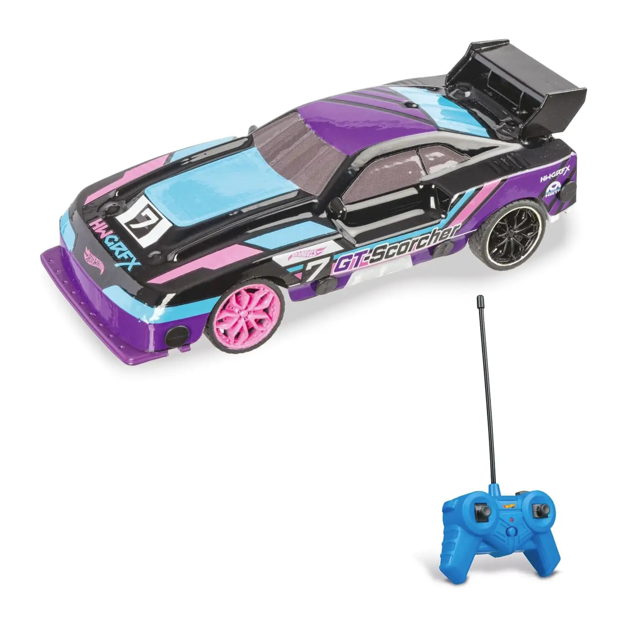 Auto radiocomandata hot wheels gt- scorcher scala 1:24 - Hot Wheels