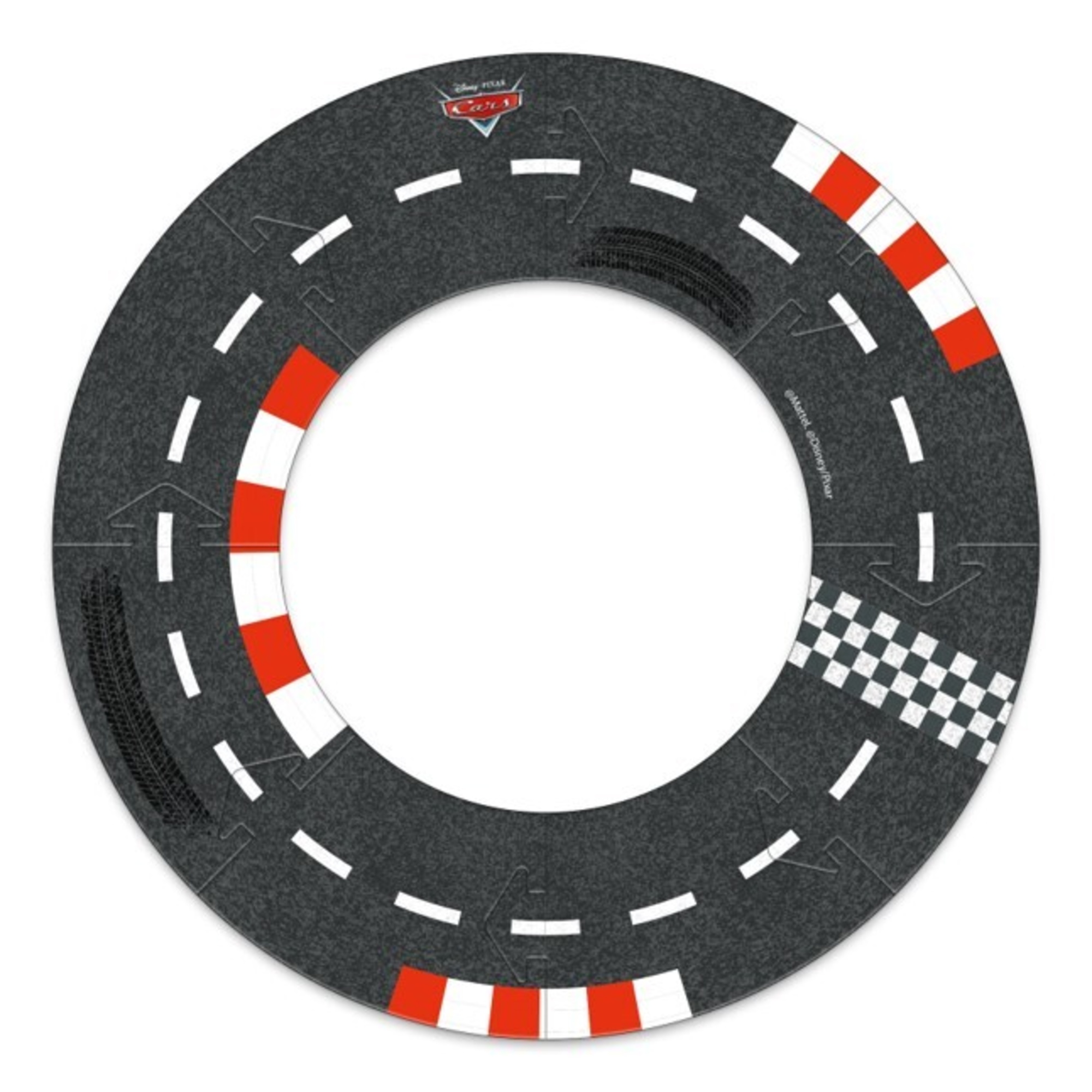 Mattel disney pixar cars - calza della befana 2026, con un veicolo cars, una pista puzzle e accessori e gadgets inclusi - Cars, Disney