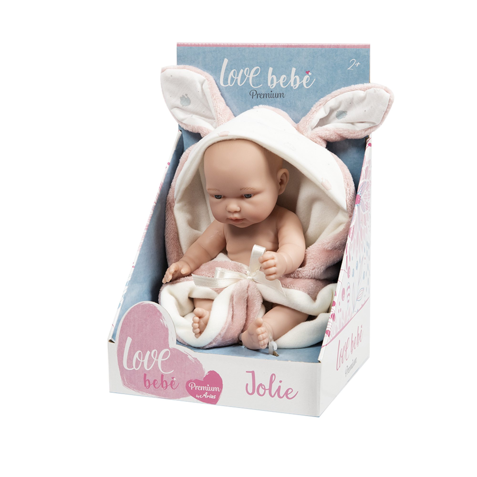 Bambola jolie - rosa - 26cm - LOVE BEBÈ