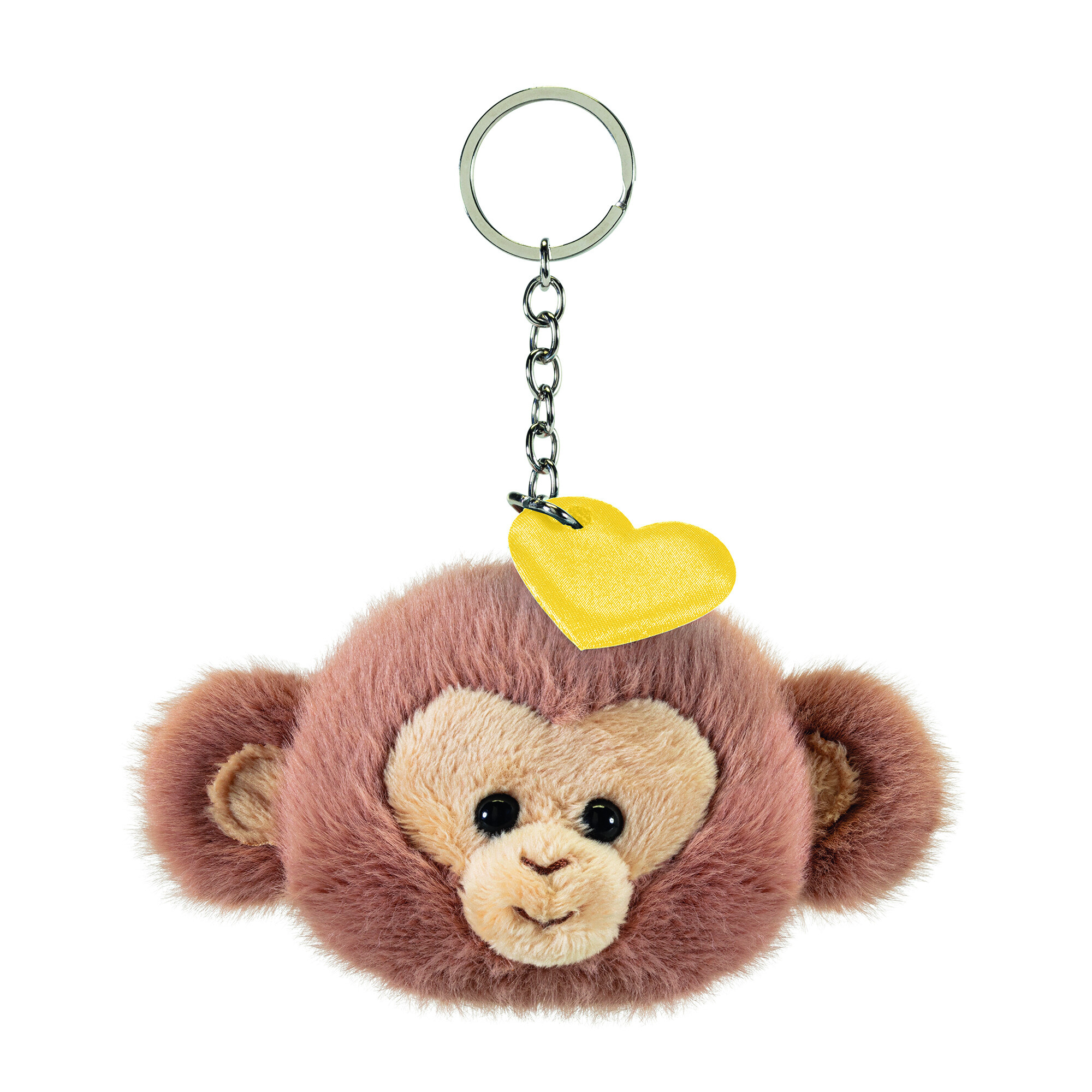 Portachiavi scimmia con cuore giallo - Trudi