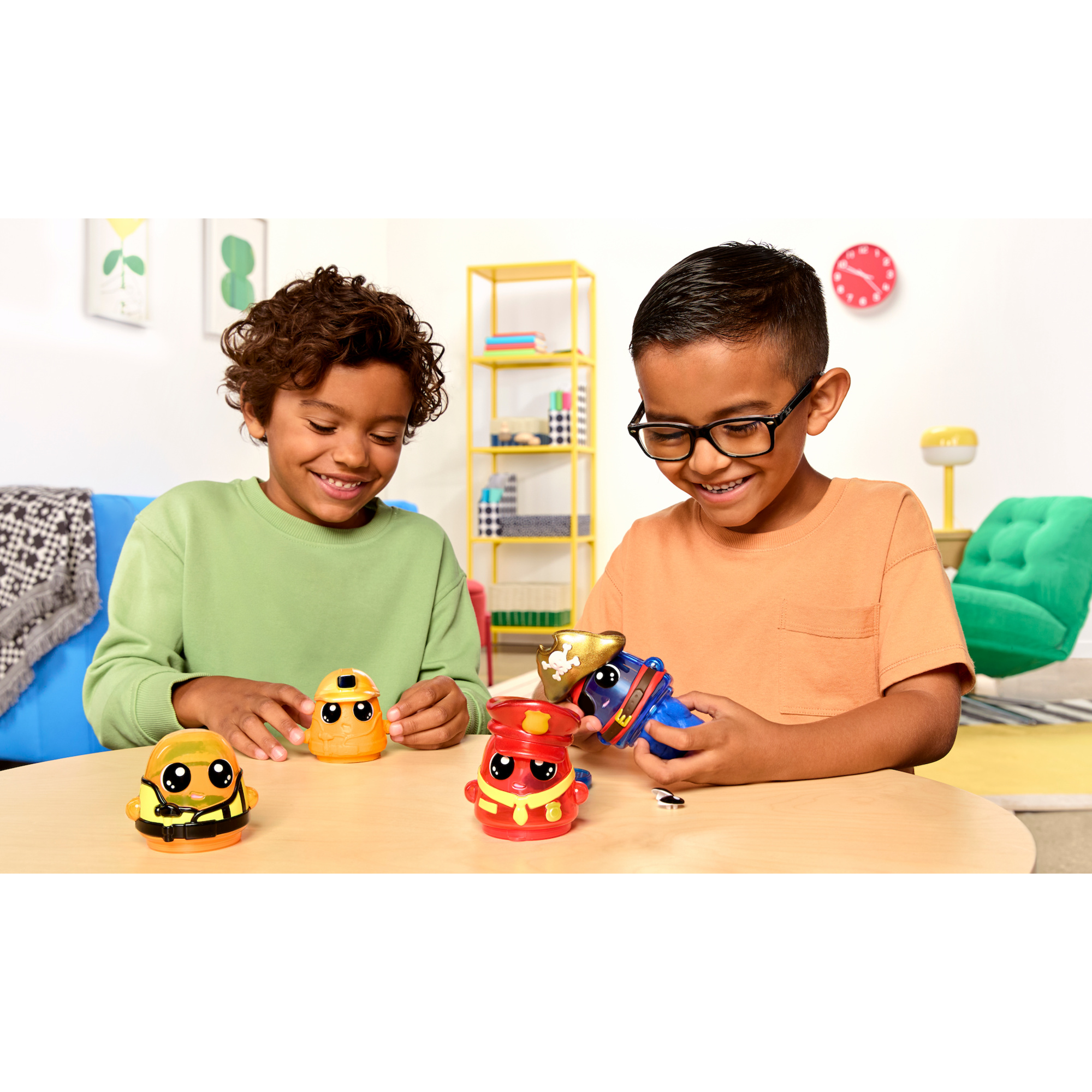 Dohkins hero pack characters (builder, pirate, fire chief) - l'impasto non si asciuga mai, senza glutine, per collezionisti e bambini. età 3+ - DOHKINS