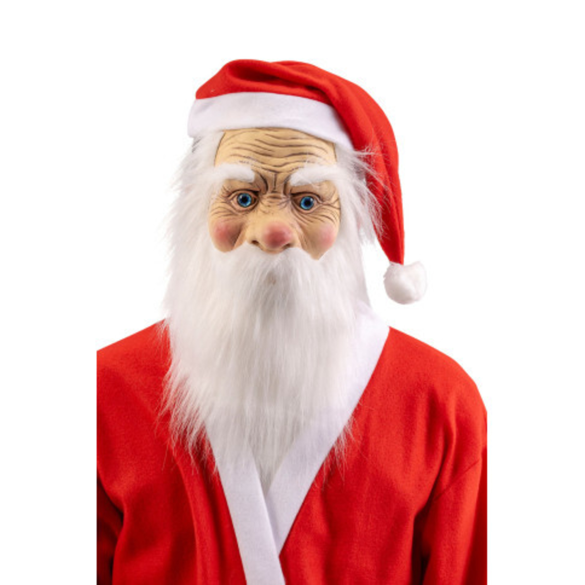 Maschera babbo natale in lattice con barba - CARNIVAL TOYS