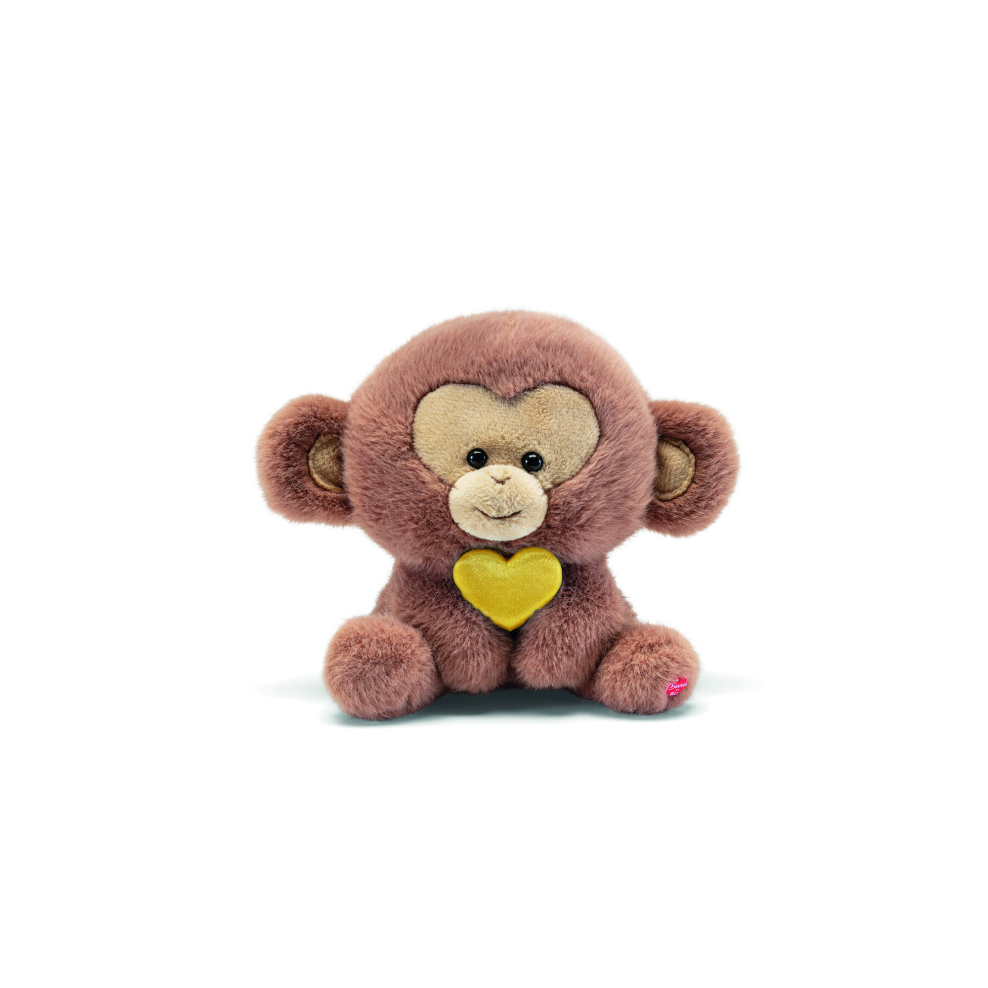 Peluche scimmia con cuore giallo - Trudi