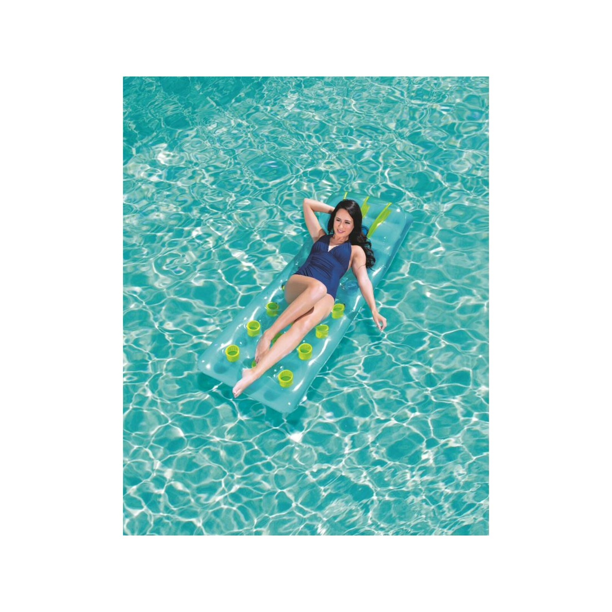 Bestway materassino 18 buchi con cuscino 188x71 cm, 3 colori assortiti - Bestway