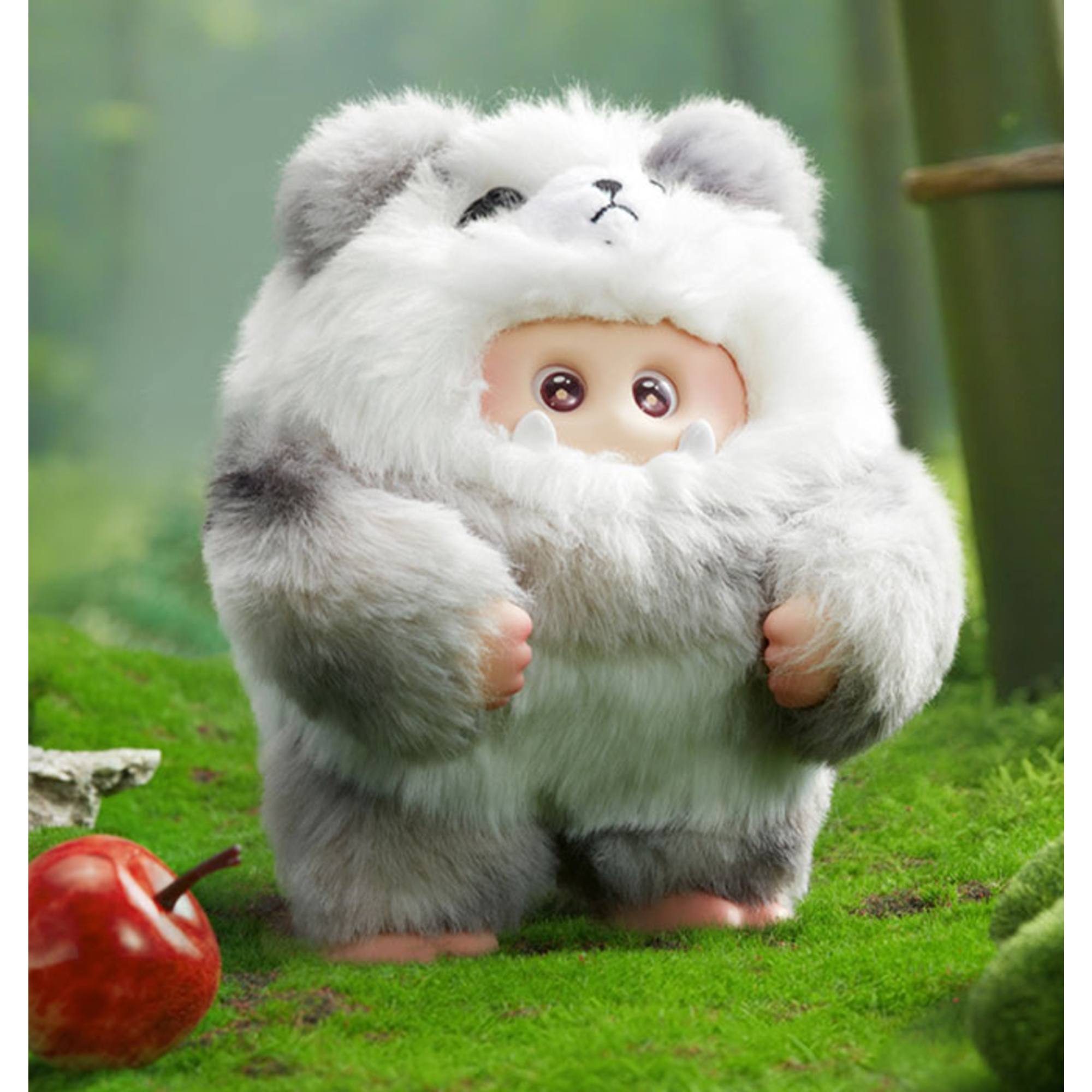 Giggle monster furry forest series 2 – peluche portachiavi 14cm assortiti - 