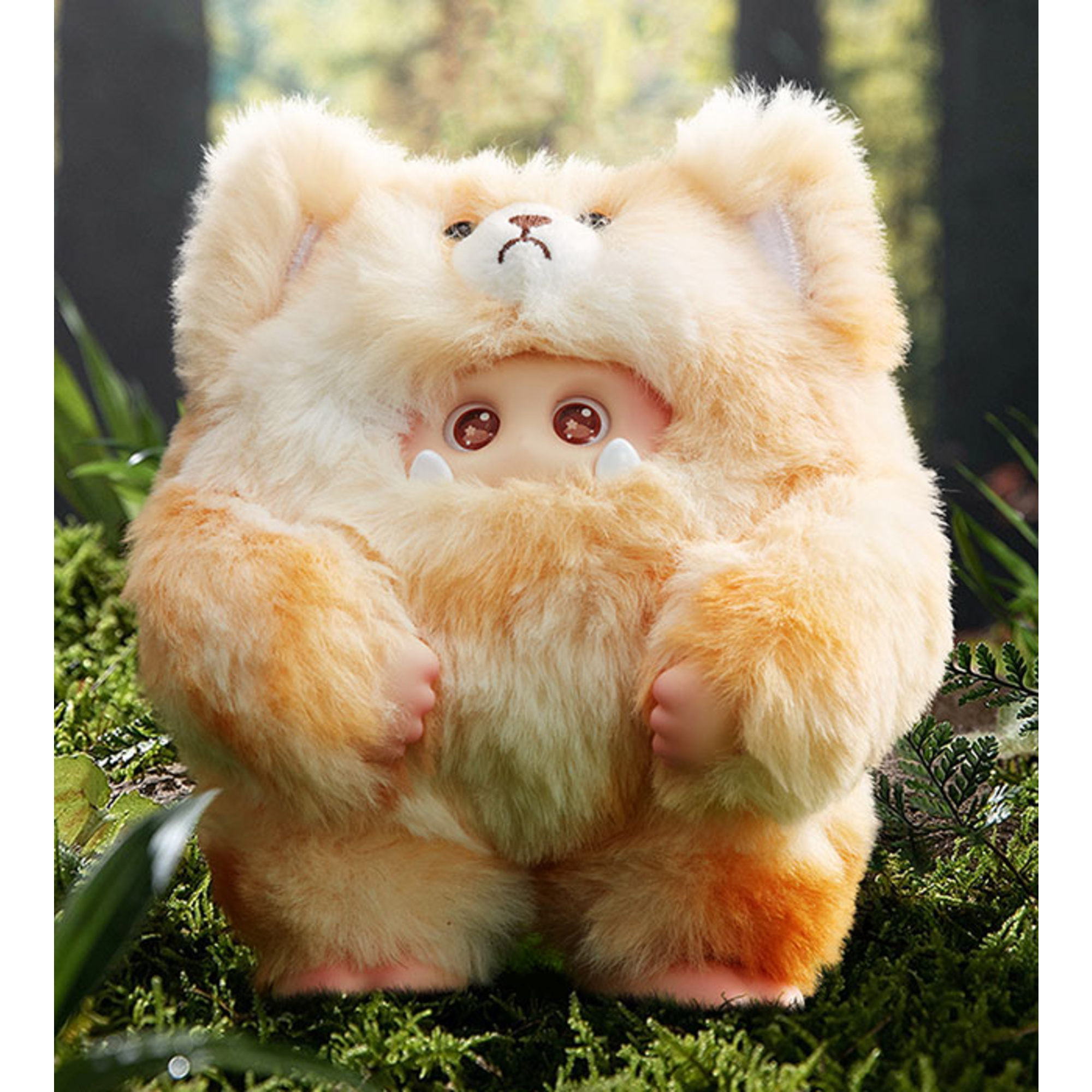 Giggle monster furry forest series 2 – peluche portachiavi 14cm assortiti - 