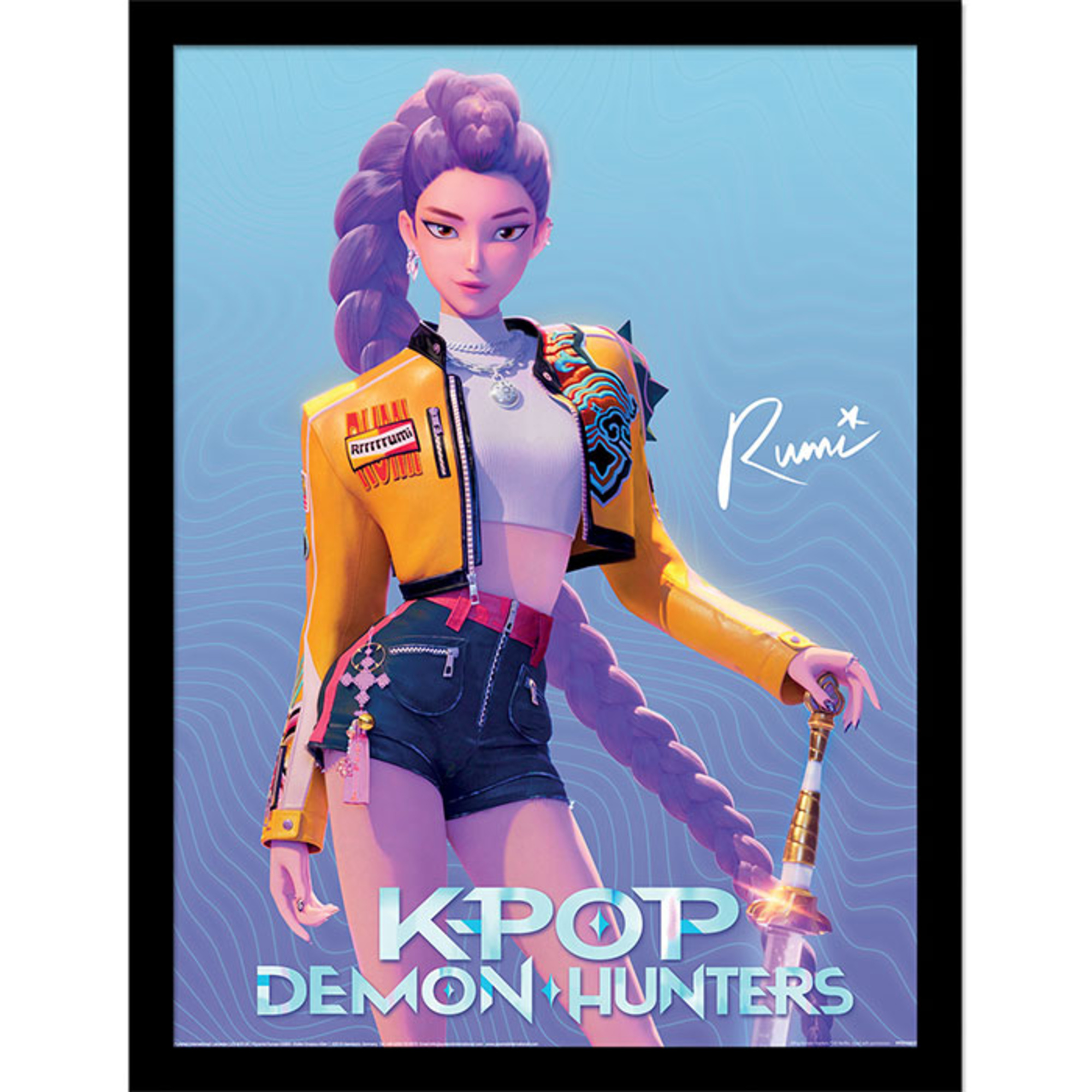 Quadro kpop demon hunters rumi – arte esclusiva - K-POP DEMON HUNTERS