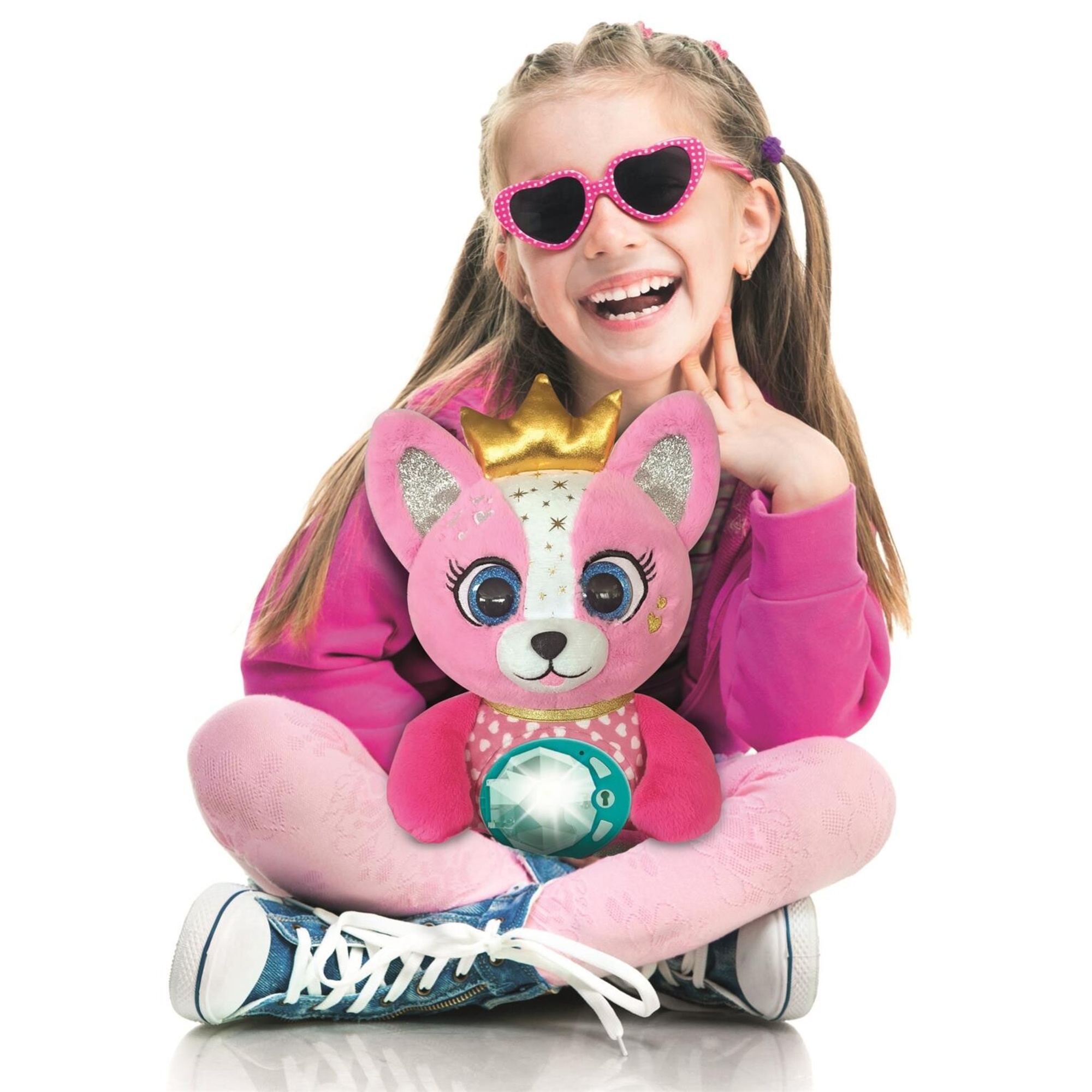 Clementoni bff - emy la mia amica dei segreti, dolce peluche interattivo per custodire segreti - CLEMENTONI