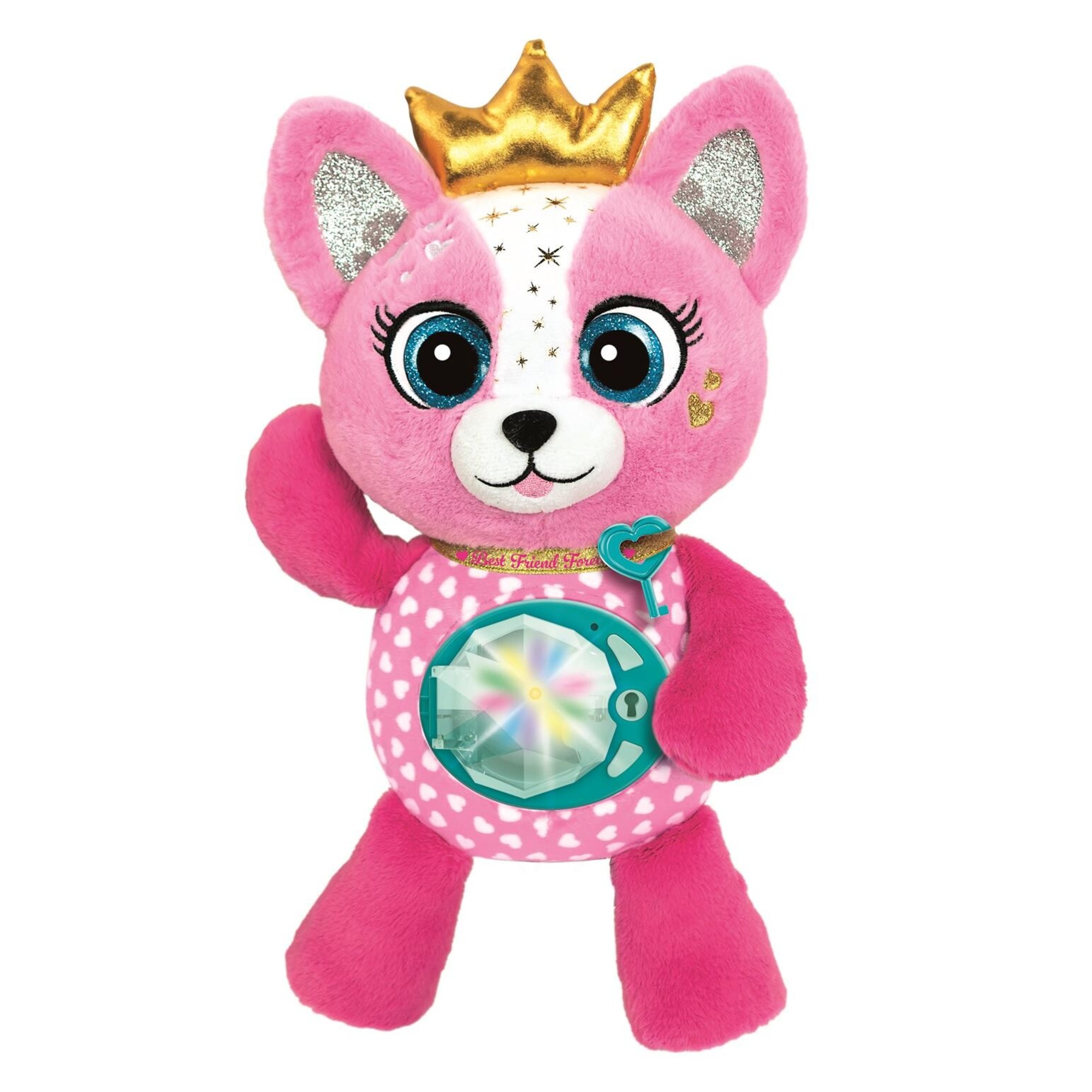 Clementoni bff - emy la mia amica dei segreti, dolce peluche interattivo per custodire segreti - CLEMENTONI