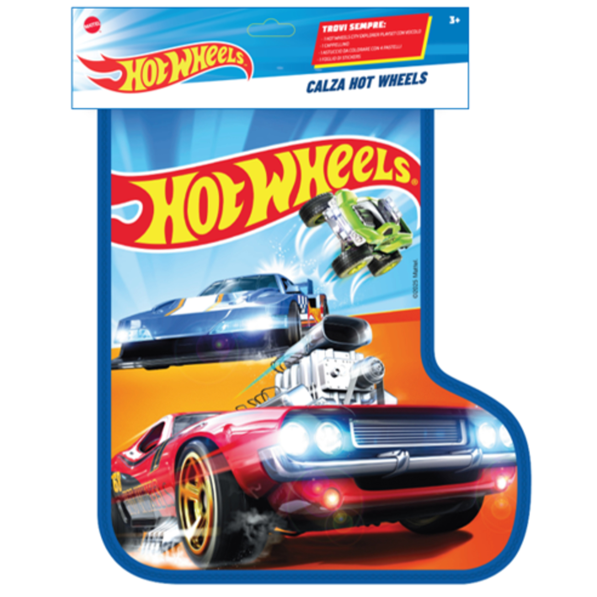 Hot wheels - calza della befana di hot wheels 2026, con set city explorer e veicolo, accessori e gadgets hot wheels inclusi - Hot Wheels