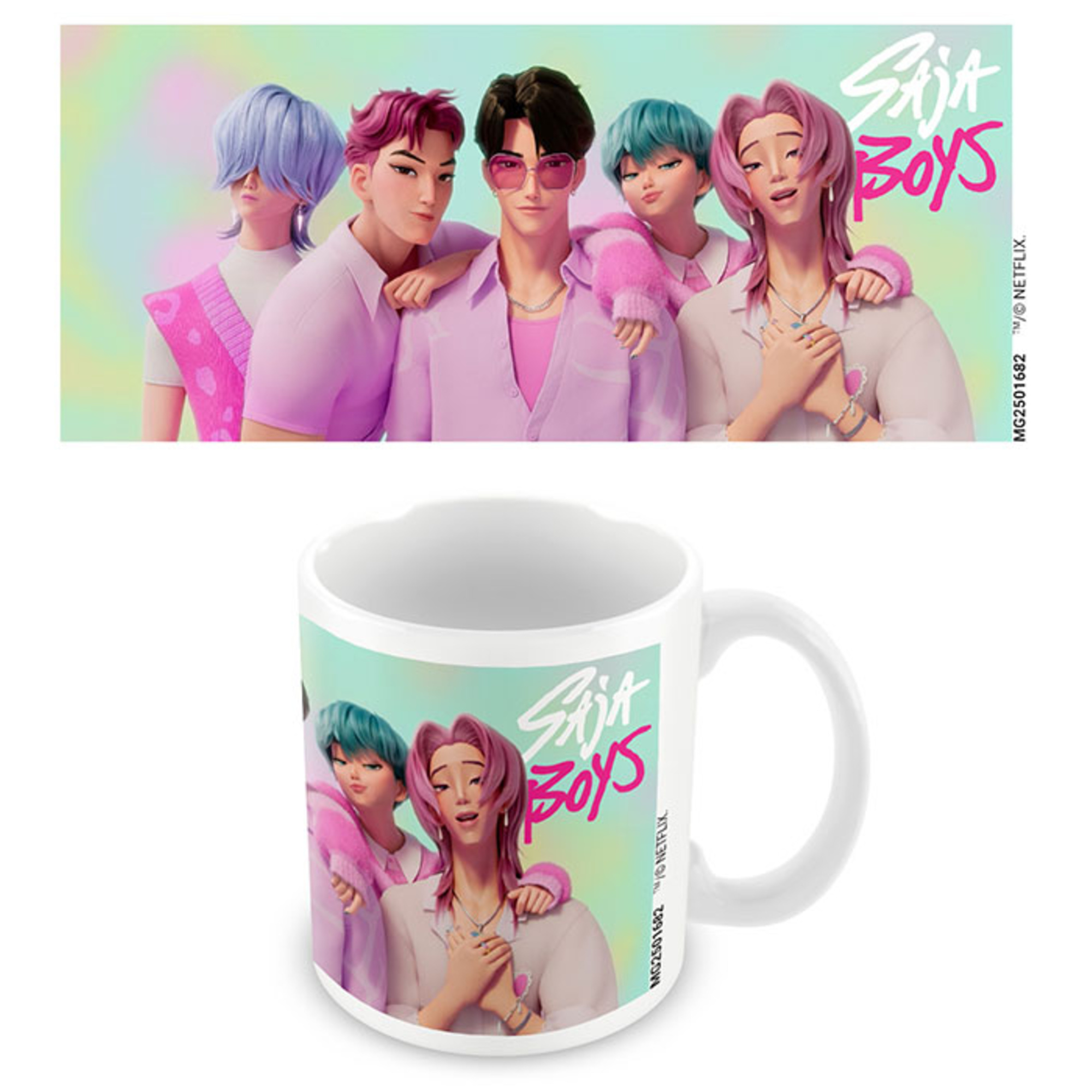 Tazza kpop demon hunters saja boys – mug band - K-POP DEMON HUNTERS
