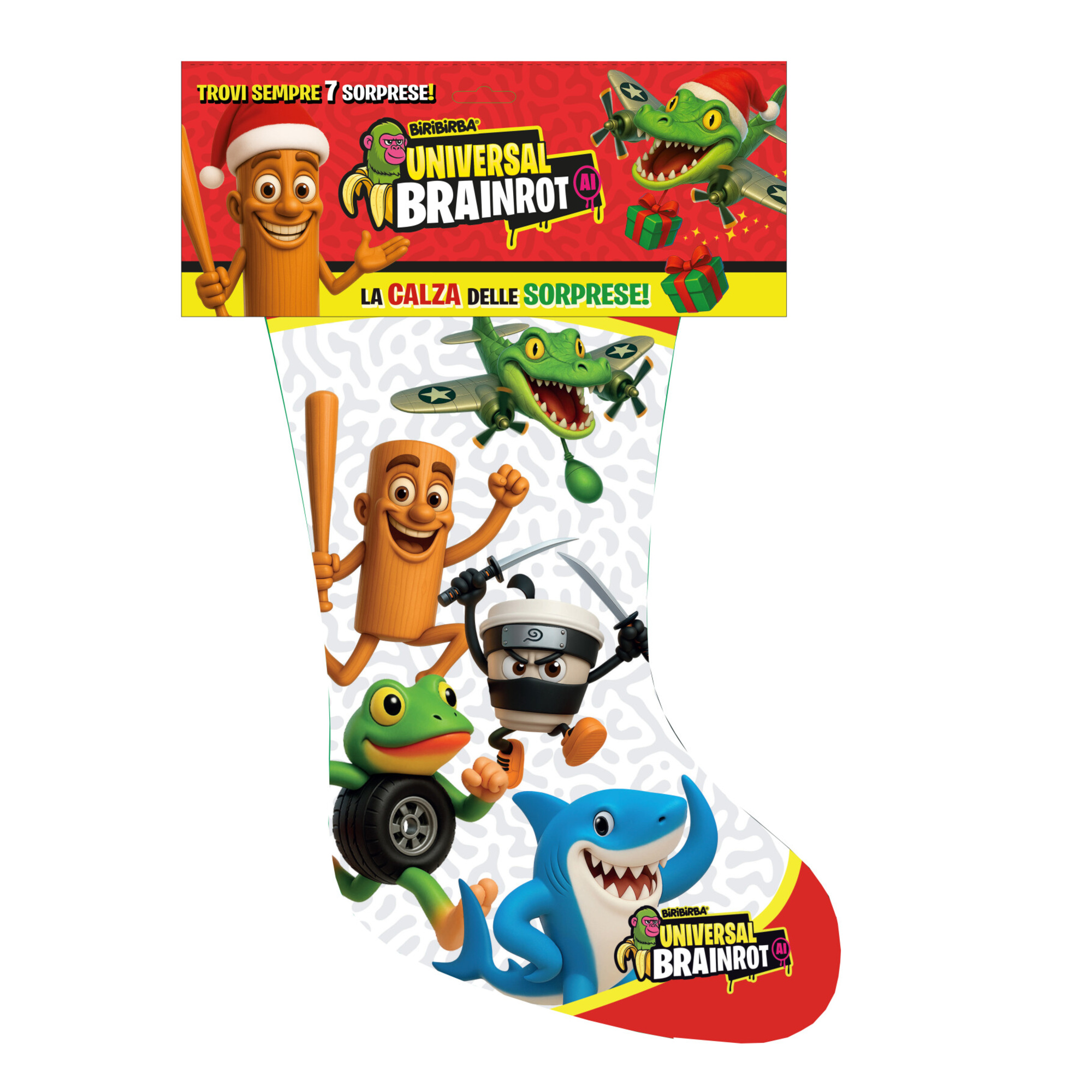 La calza delle sorprese dei personaggi della universal brainrot - BRAINROT