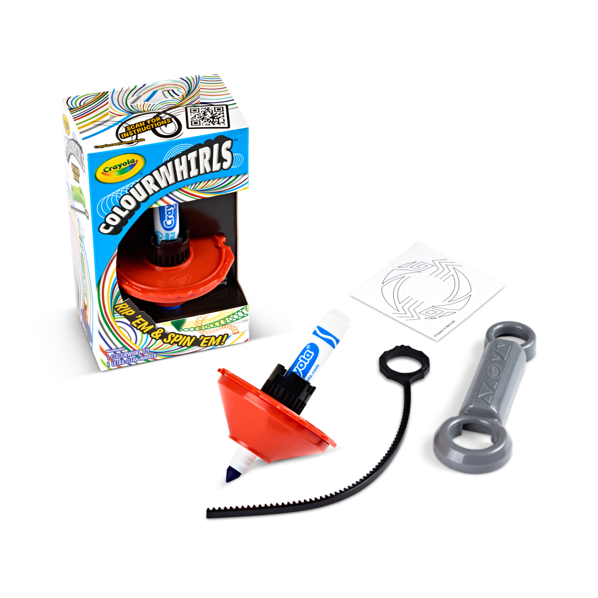 Crayola colourwhirls - la trottola dei colori, 6 soggetti assortiti - CRAYOLA