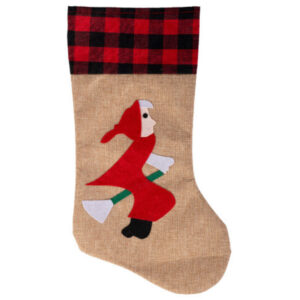 Calza befana in juta 43 cm assortita con etichetta - CARNIVAL TOYS