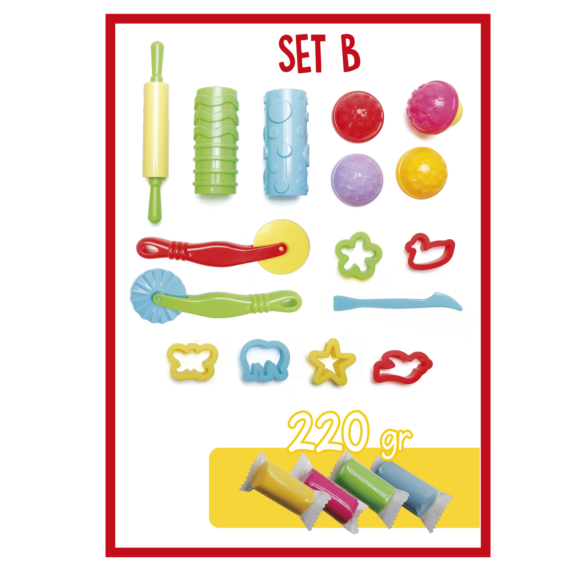 First modelling set - set di modellazione creativa con accessori assortiti per bambini dai 3 anni - crea mania - CREA MANIA