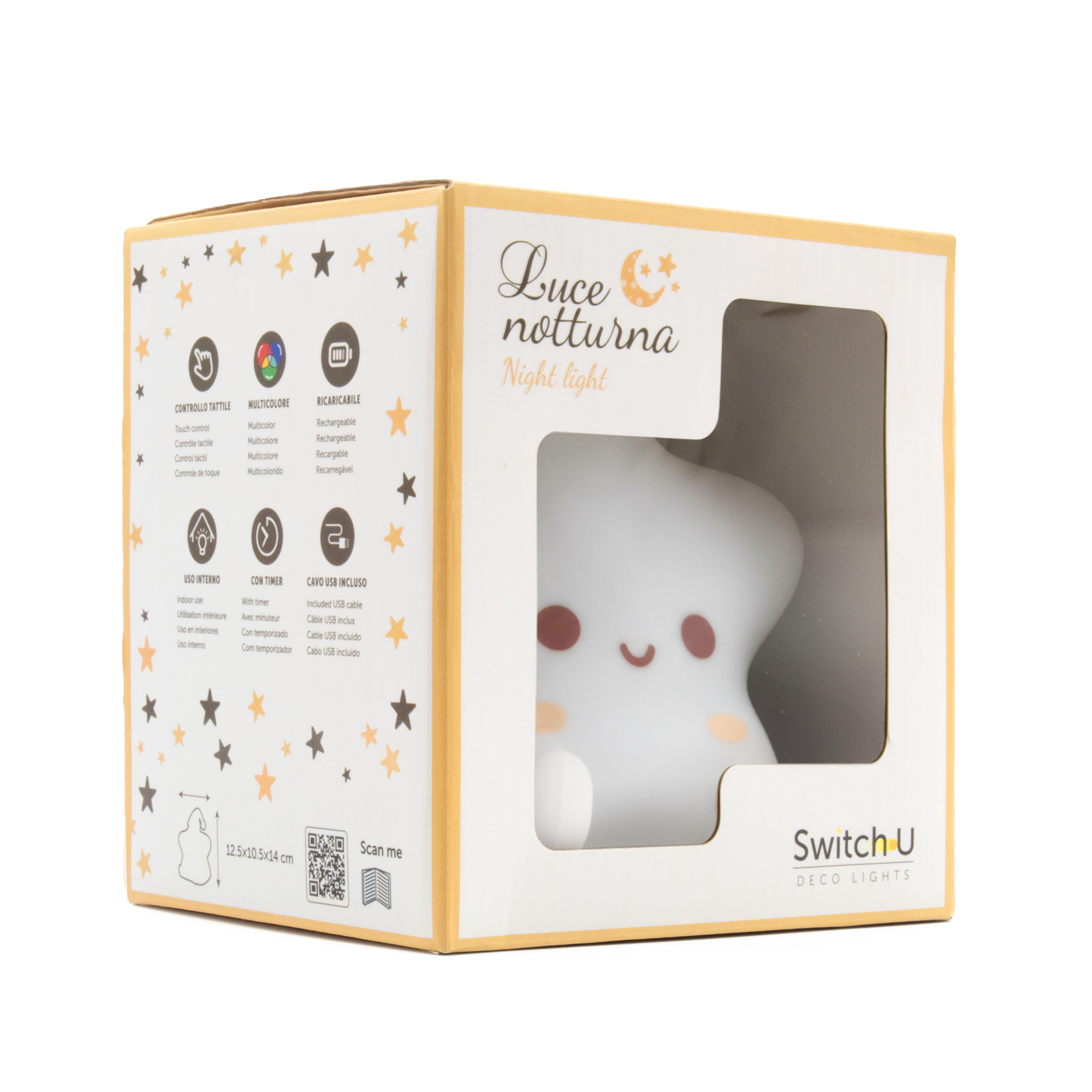 Lampada led notturna  assortita in diversi modelli cane/stella/pulcino/unicorno – 7 colori, timer, usb - IBS