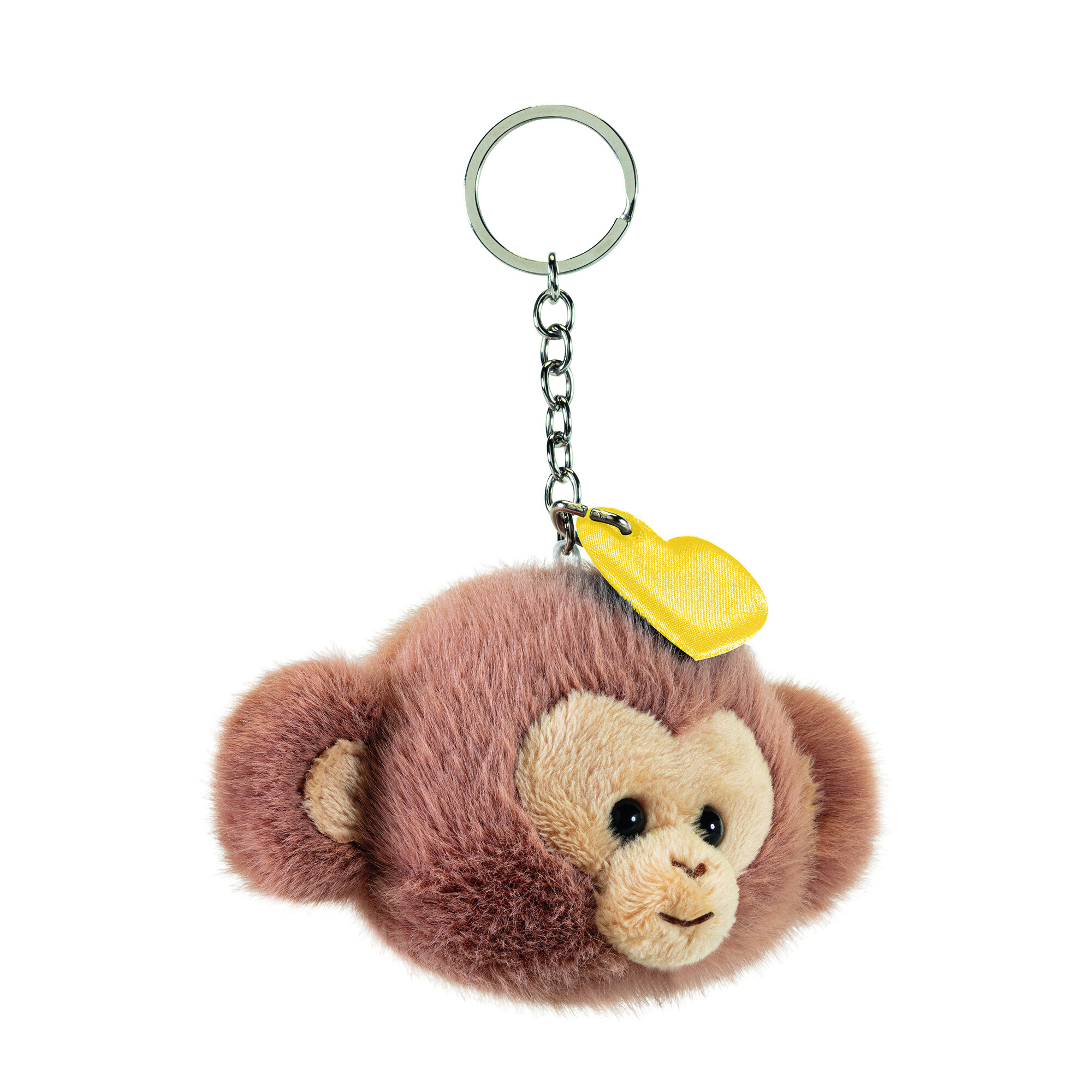 Portachiavi scimmia con cuore giallo - Trudi