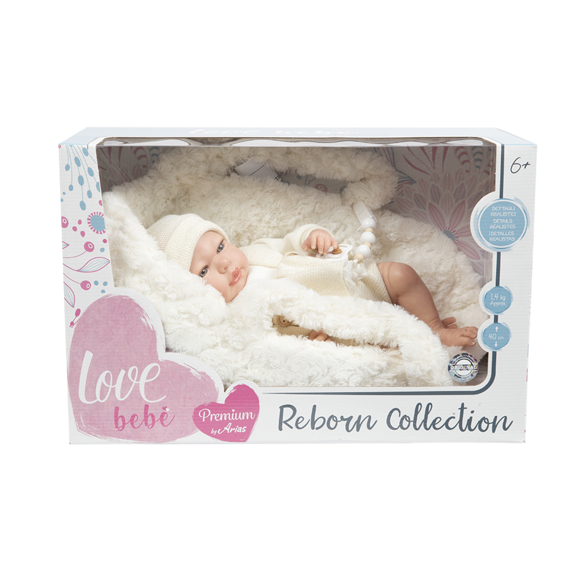 Bambola reborn ivory 40 cm - love bebé - LOVE BEBÈ